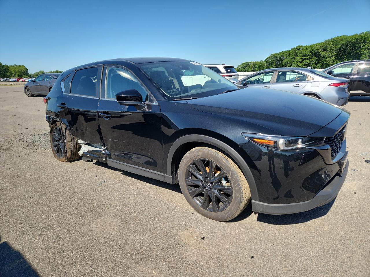 2025 Mazda Cx-5 Preferred Black vin: JM3KFBCM8S0804283 Damage: Right Rear Door, Severe Damage, Replacement Required