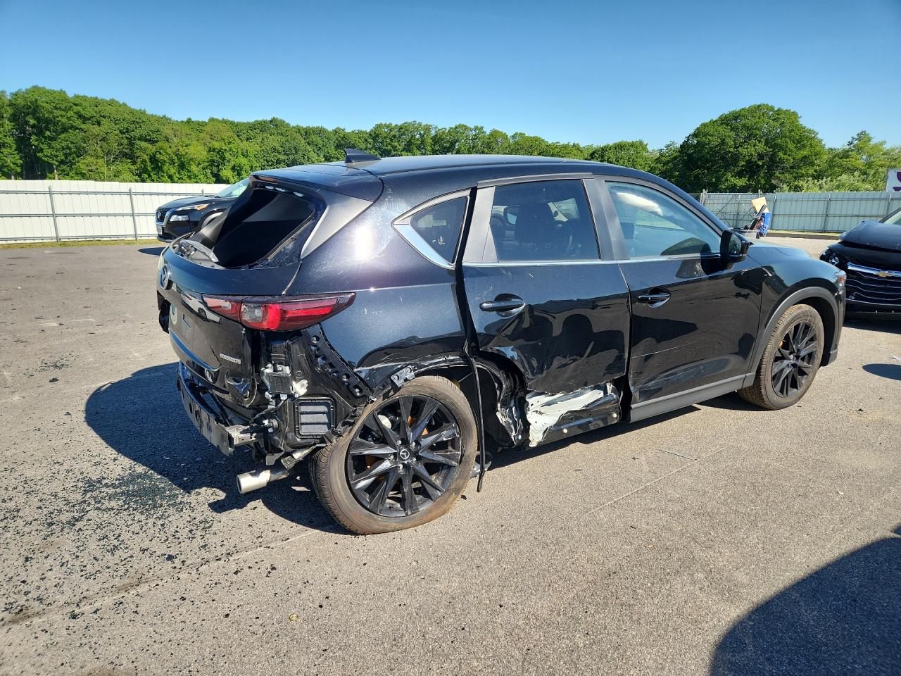 2025 Mazda Cx-5 Preferred Black vin: JM3KFBCM8S0804283 Damage: Right Qtr Panel, Severe Damage, Replacement Required
