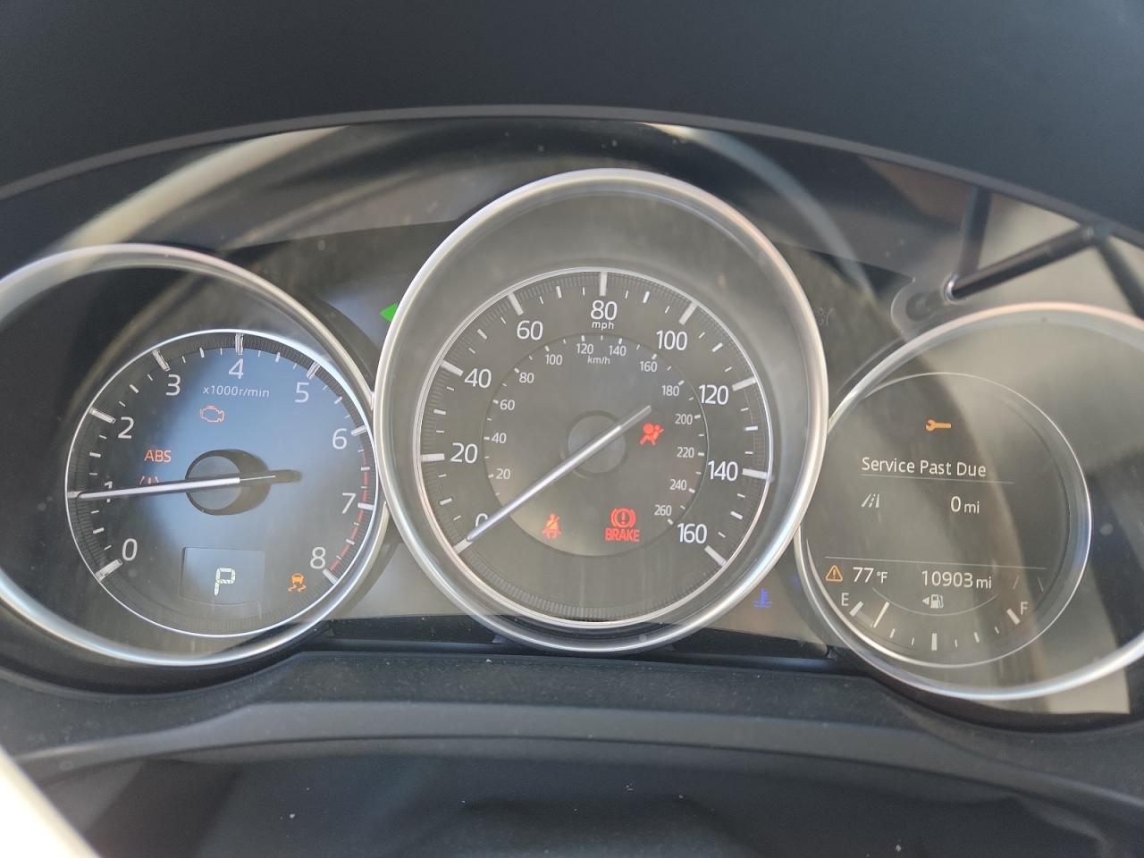 2025 Mazda Cx-5 Preferred Black vin: JM3KFBCM8S0804283 Damage: Warning Light - Engine, On, Unacceptable