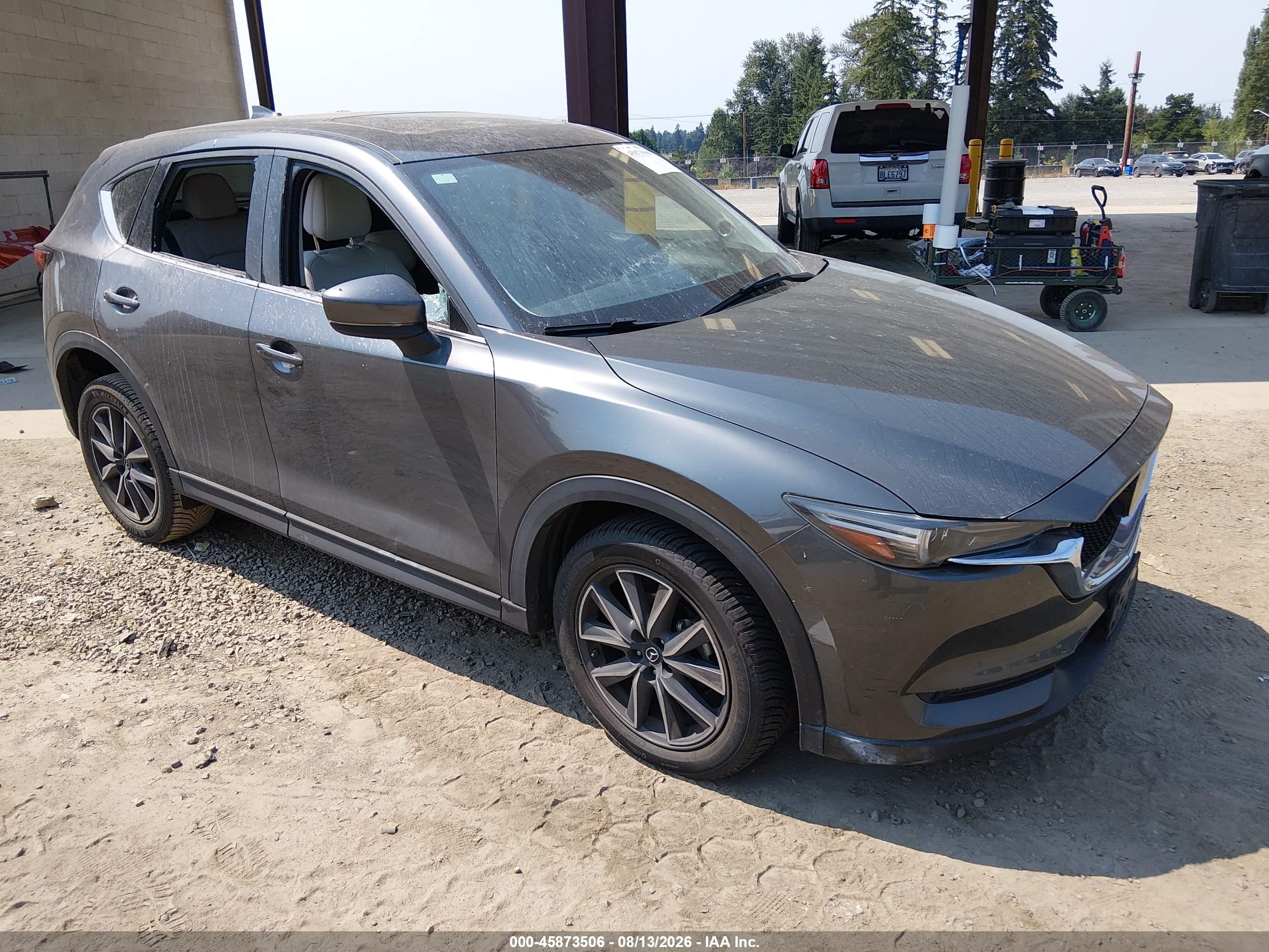 2017 Mazda Cx-5 Grand Touring Gray vin: JM3KFBDL6H0113493
