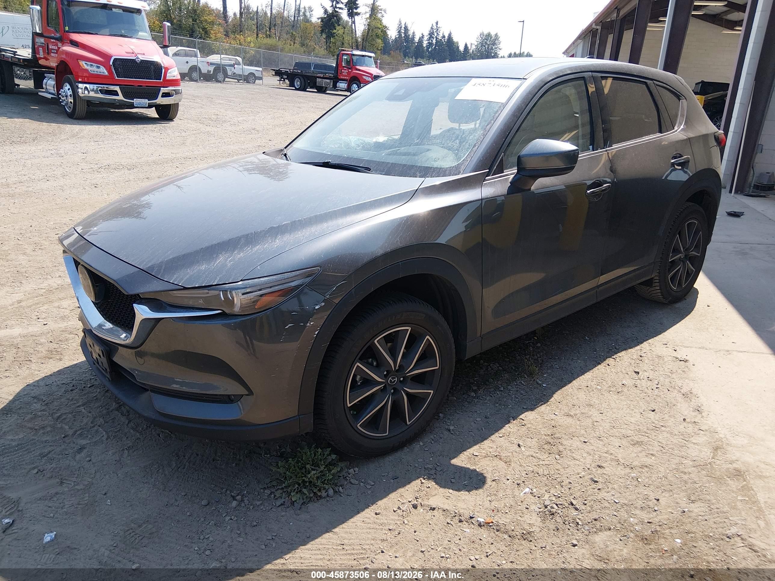 2017 Mazda Cx-5 Grand Touring Gray vin: JM3KFBDL6H0113493
