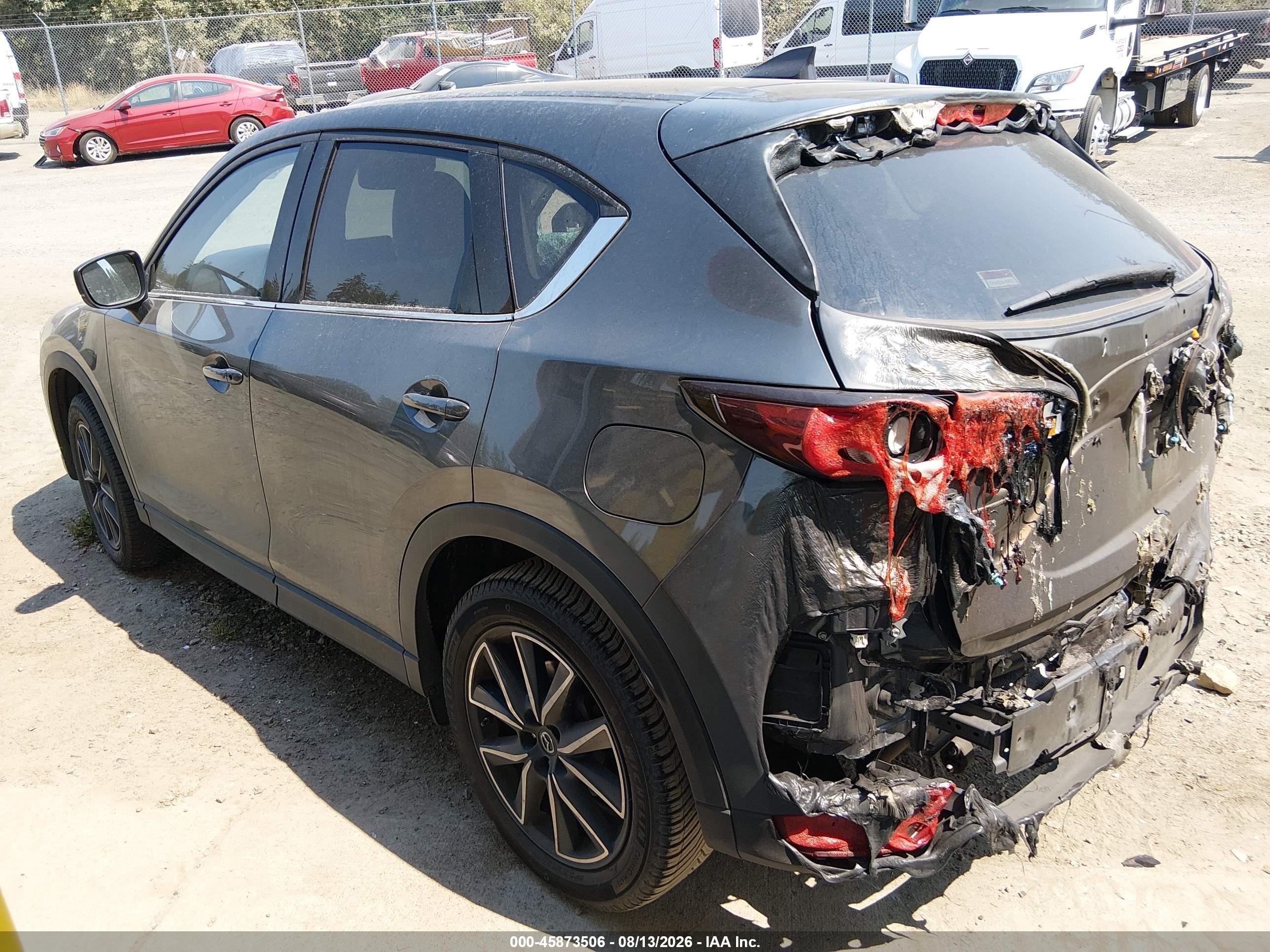 2017 Mazda Cx-5 Grand Touring Gray vin: JM3KFBDL6H0113493