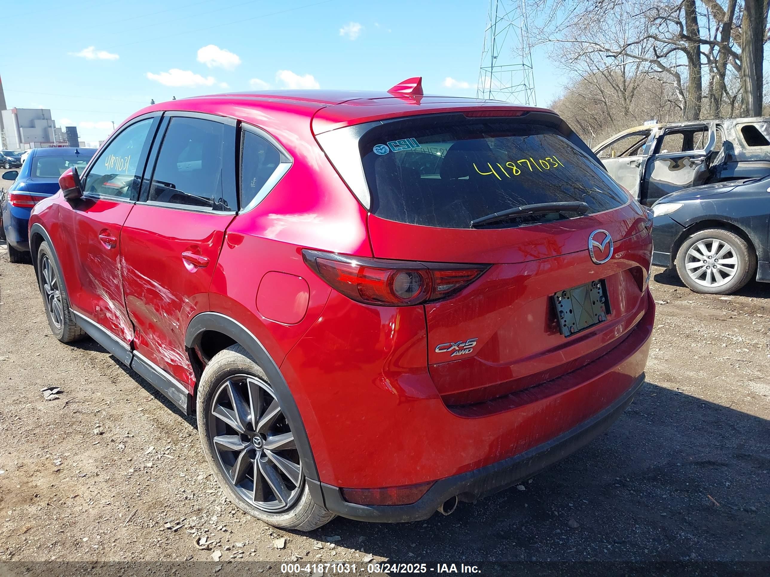 2017 Mazda Cx-5 Grand Touring Red vin: JM3KFBDL6H0148339