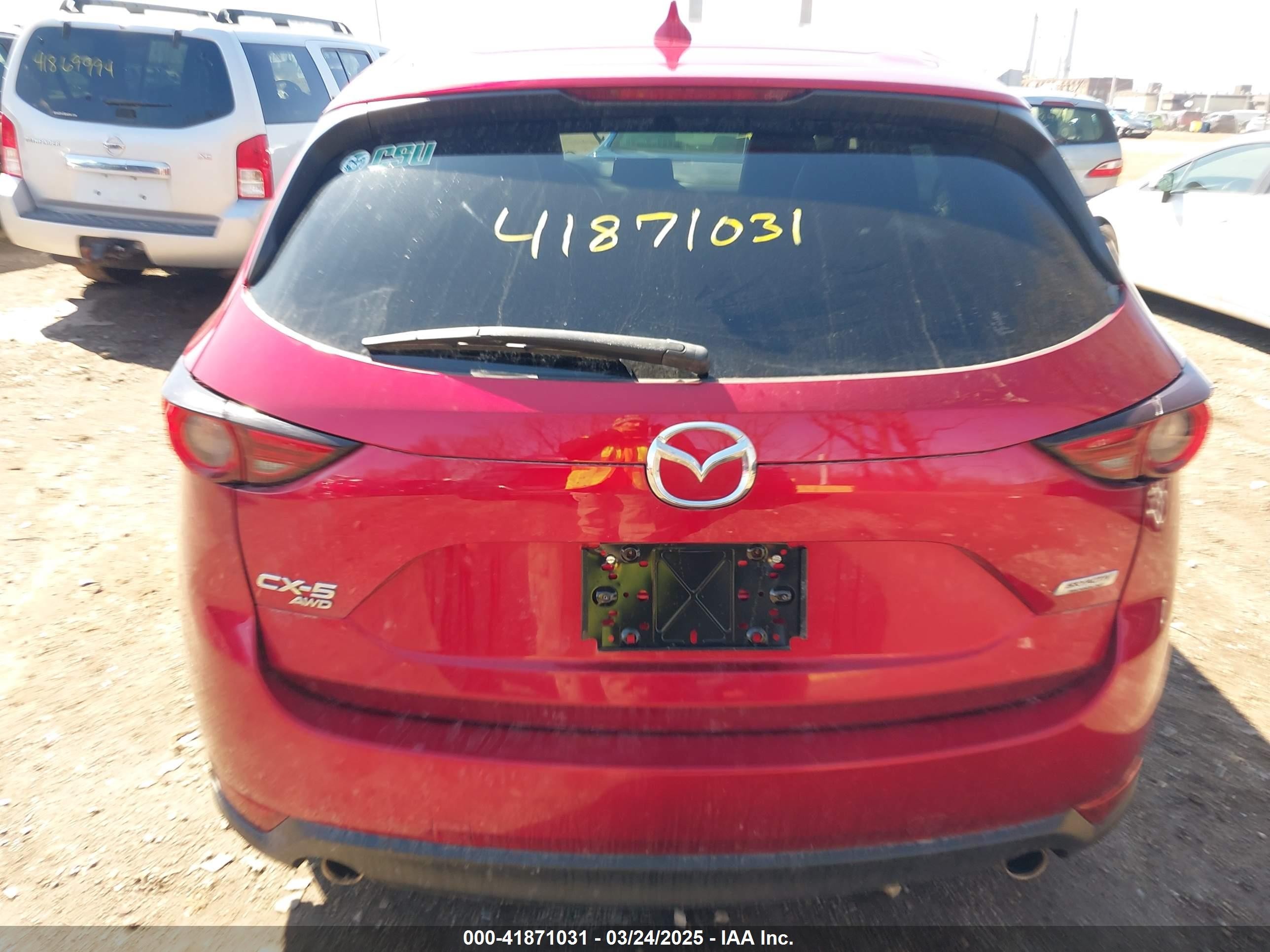 2017 Mazda Cx-5 Grand Touring Red vin: JM3KFBDL6H0148339