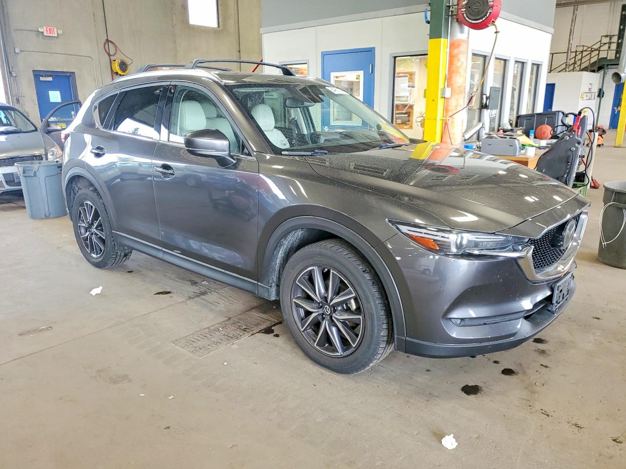 2017 Mazda Cx-5 Grand Touring Gray vin: JM3KFBDLXH0199181