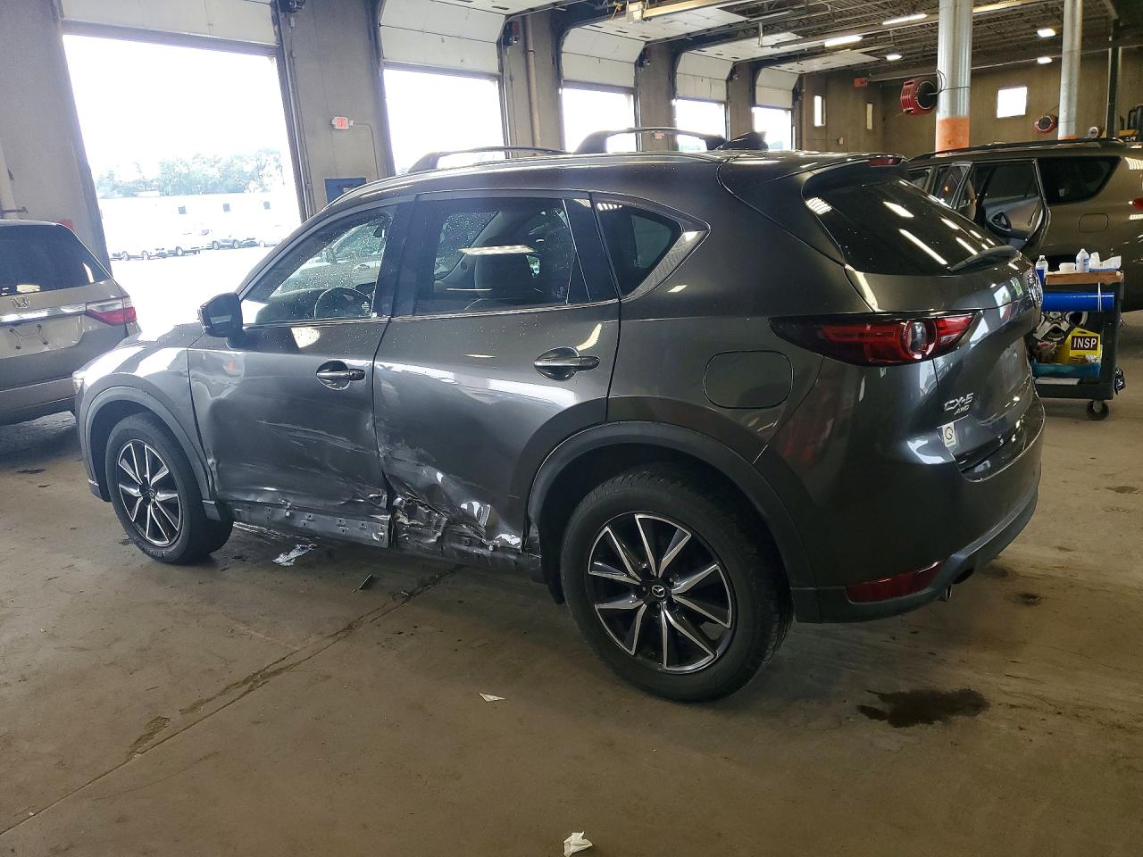 2017 Mazda Cx-5 Grand Touring Gray vin: JM3KFBDLXH0199181