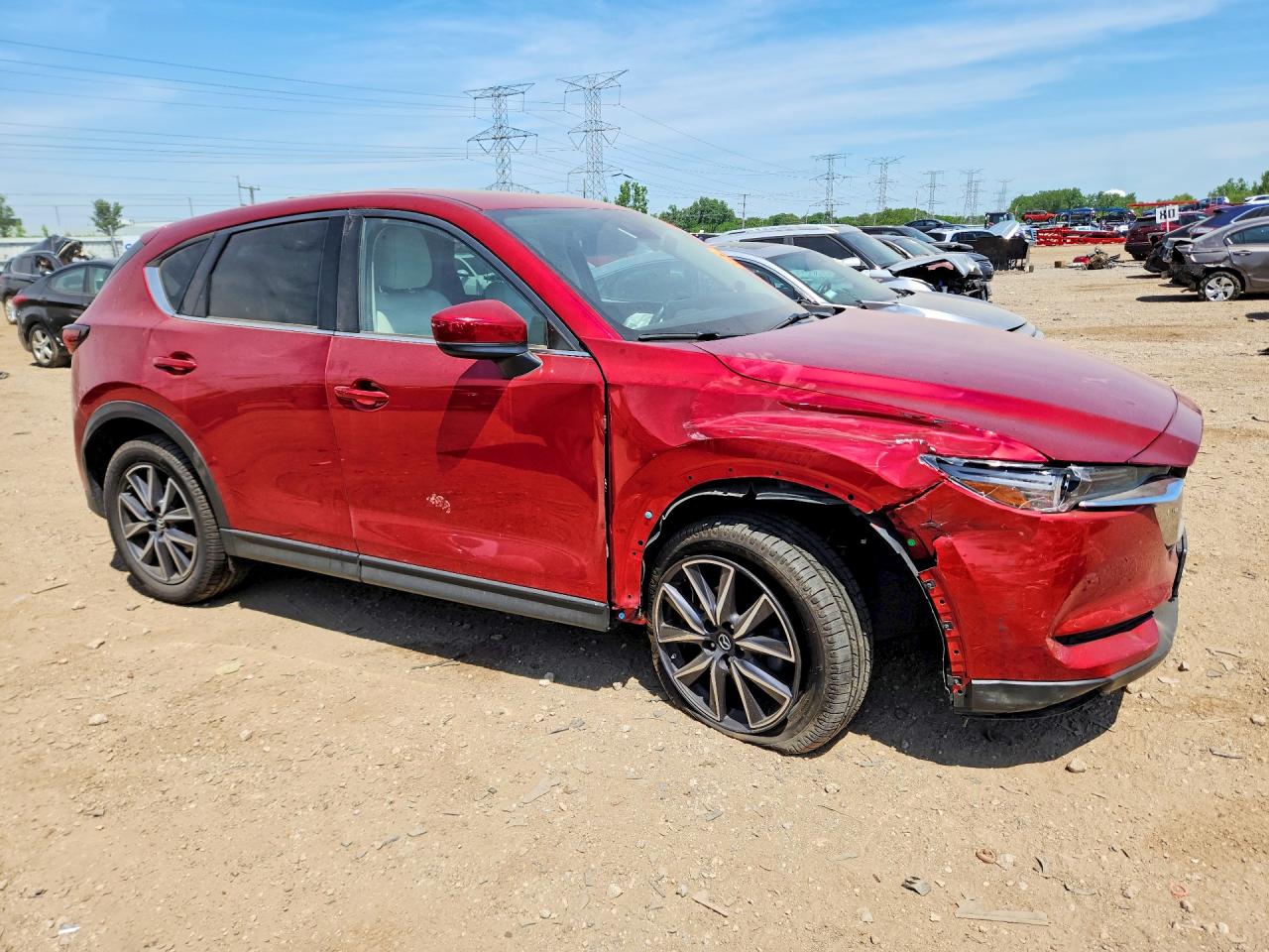 2018 Mazda Cx-5 Grand Touring Red vin: JM3KFBDM2J0392617