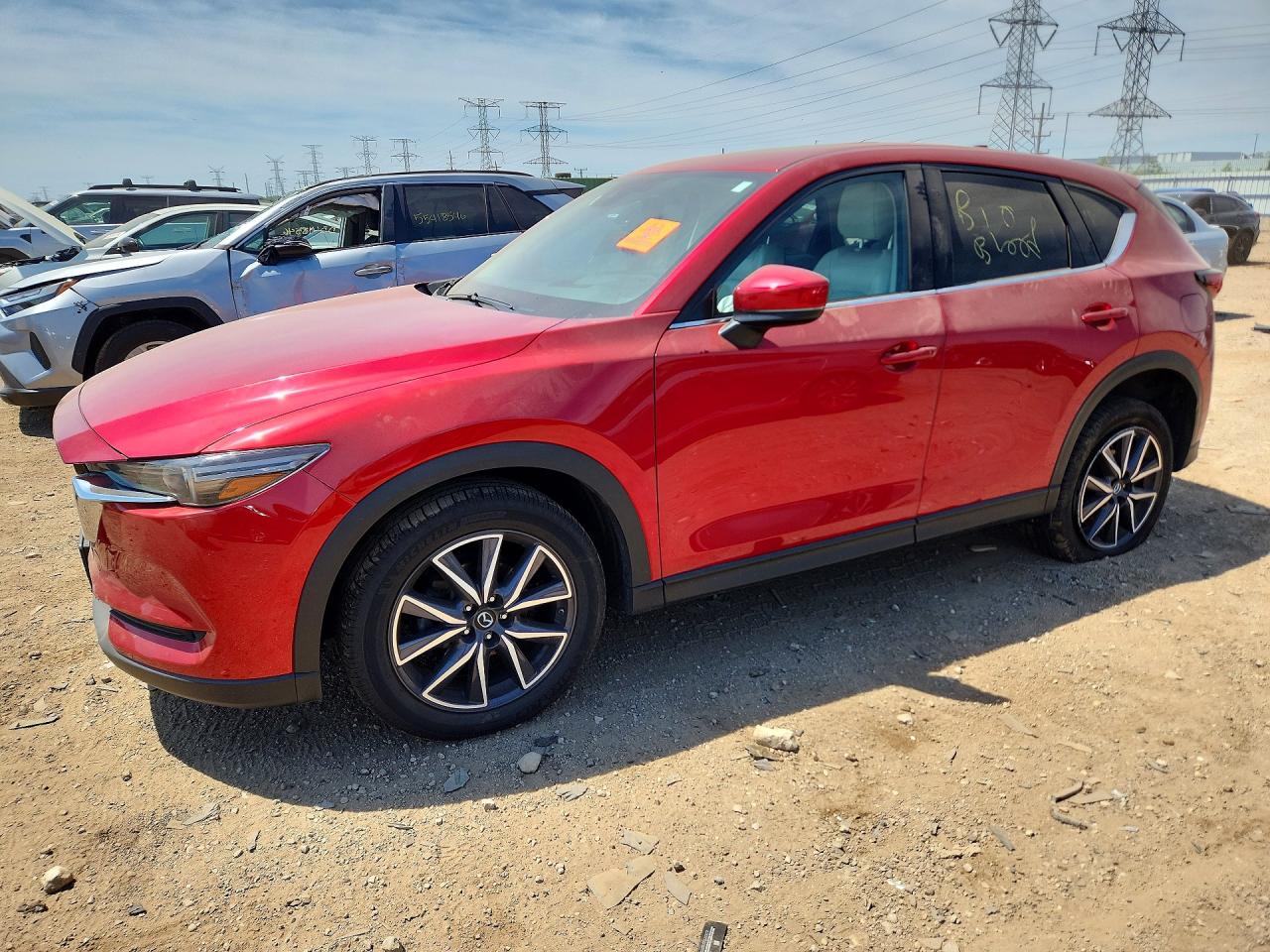 2018 Mazda Cx-5 Grand Touring Red vin: JM3KFBDM2J0392617