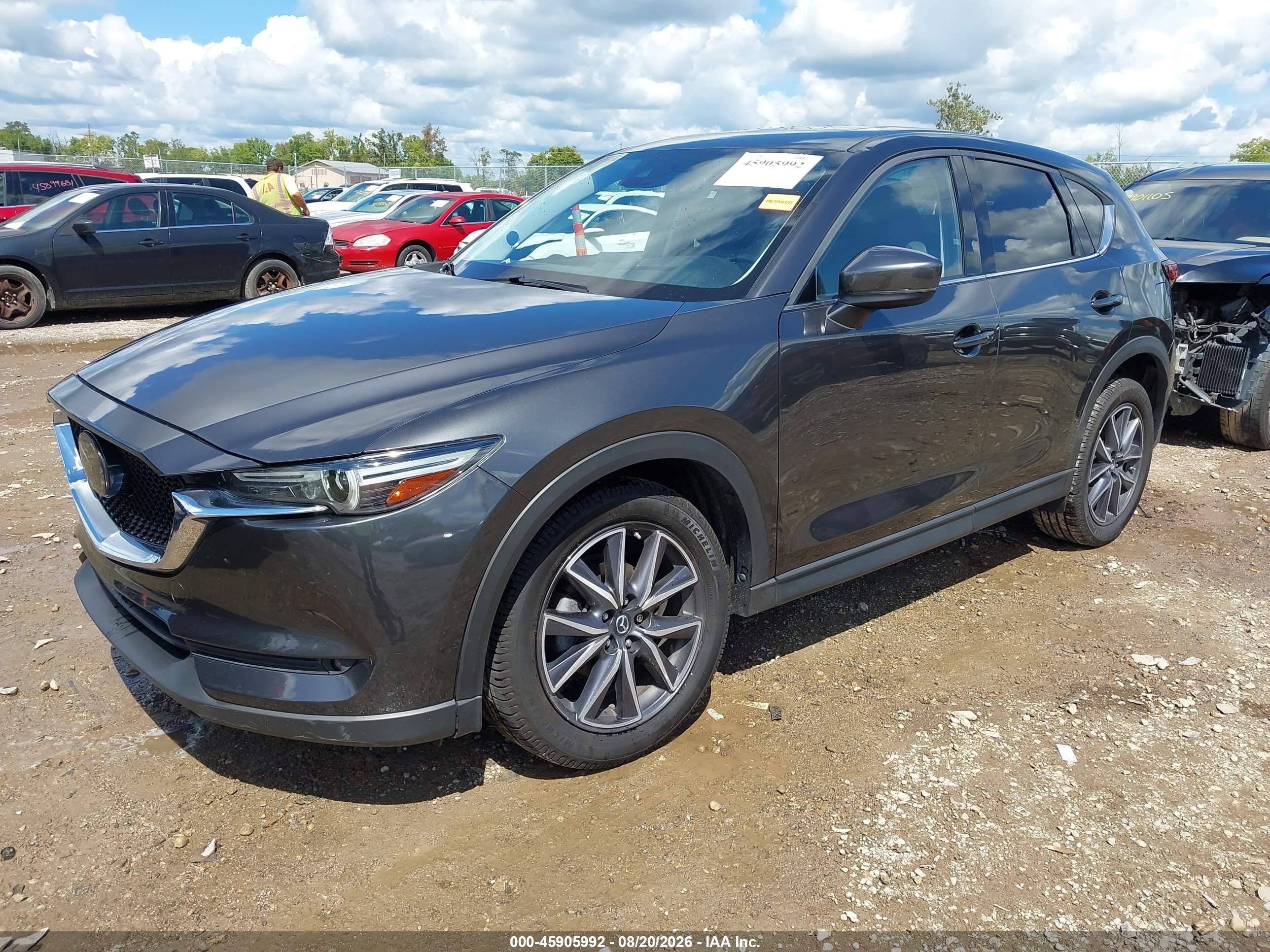 2018 Mazda Cx-5 Grand Touring Gray vin: JM3KFBDM2J1404498