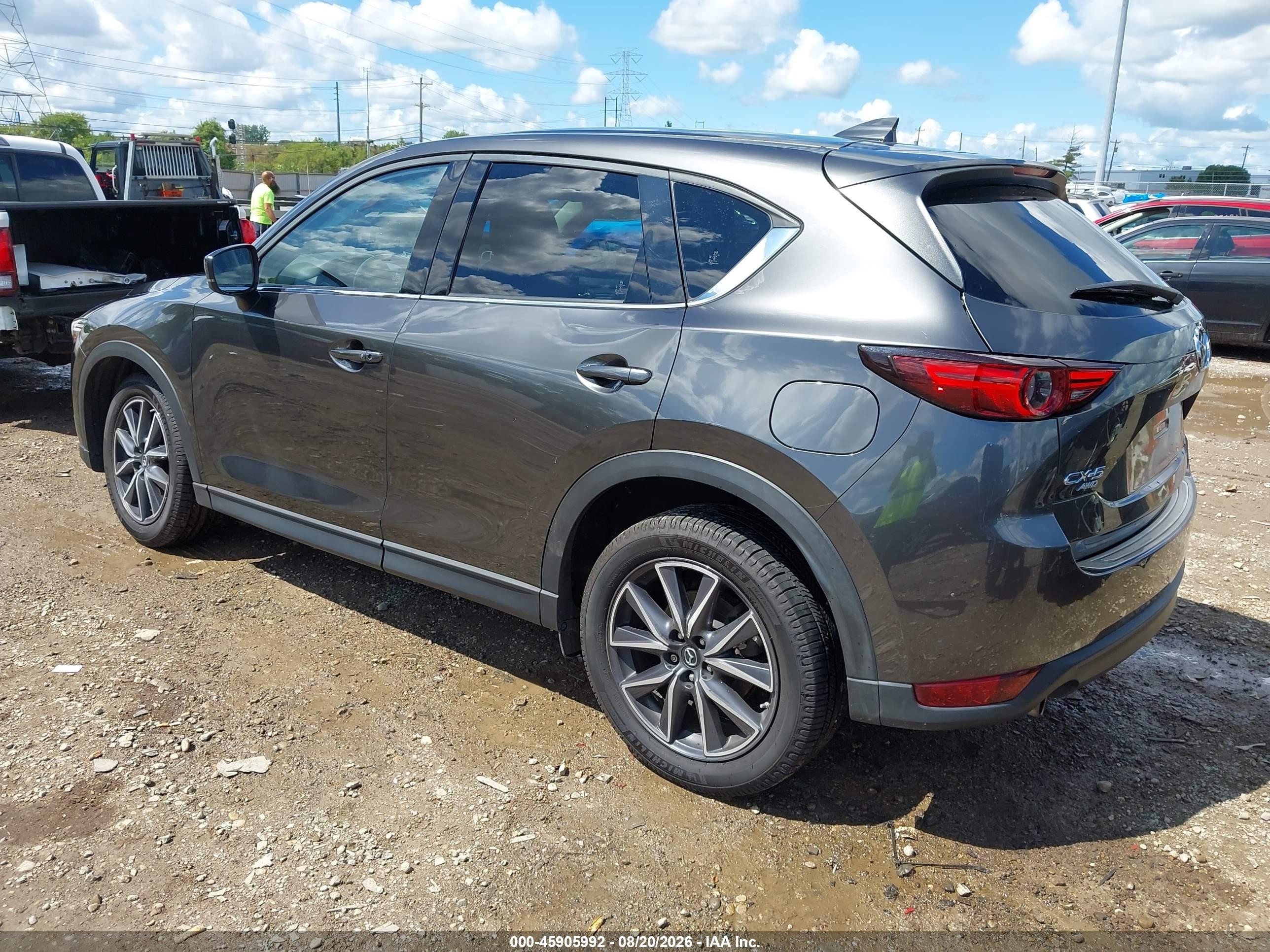 2018 Mazda Cx-5 Grand Touring Gray vin: JM3KFBDM2J1404498