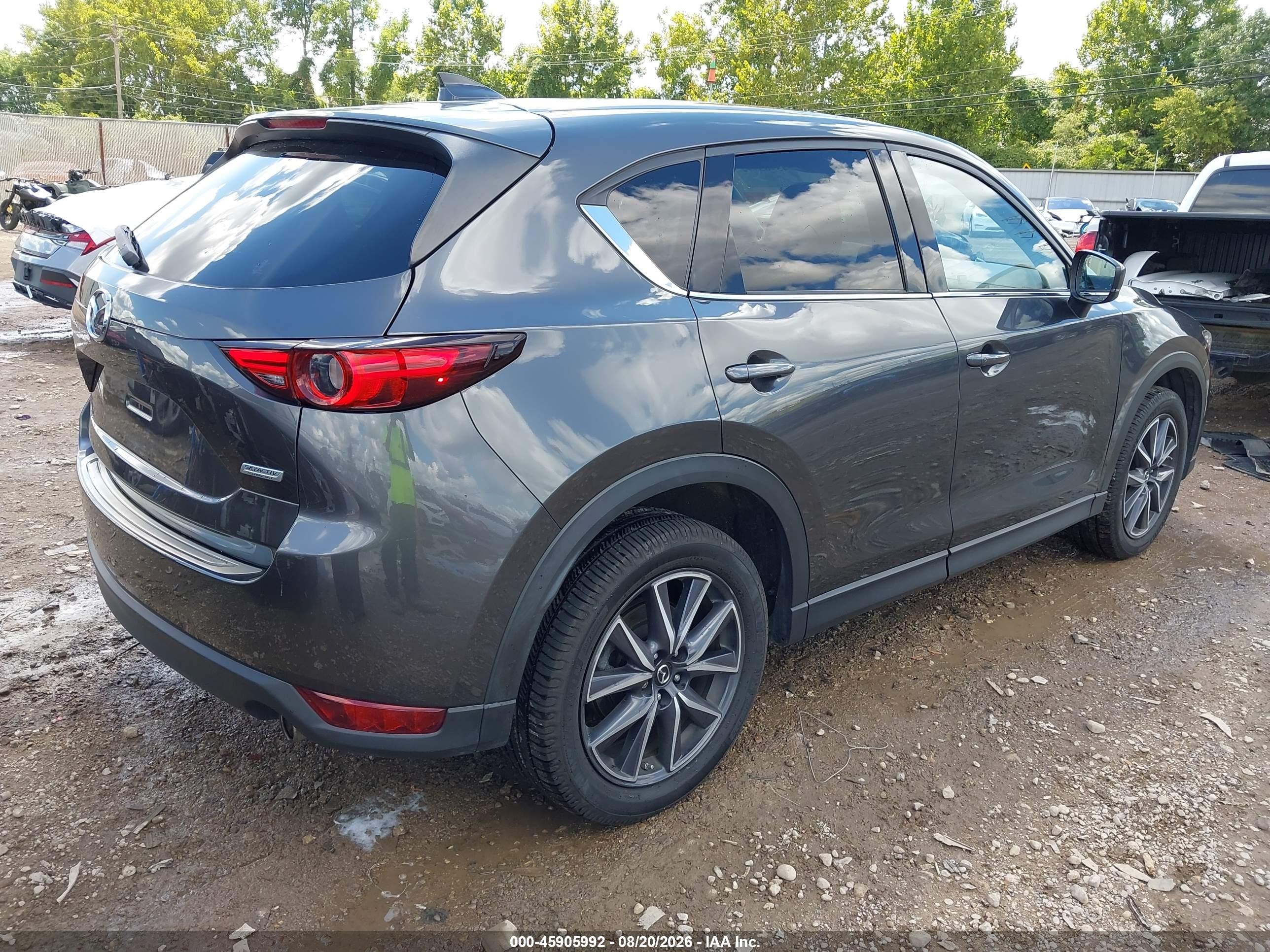 2018 Mazda Cx-5 Grand Touring Gray vin: JM3KFBDM2J1404498