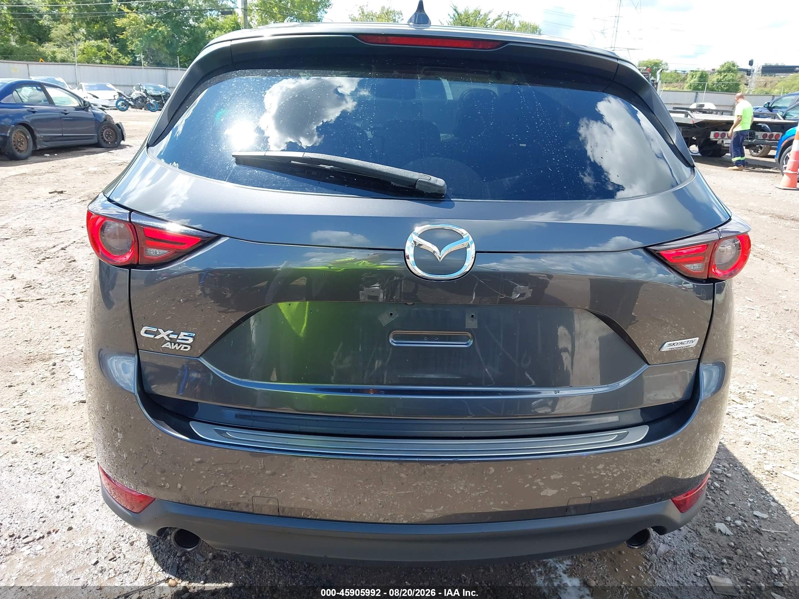 2018 Mazda Cx-5 Grand Touring Gray vin: JM3KFBDM2J1404498