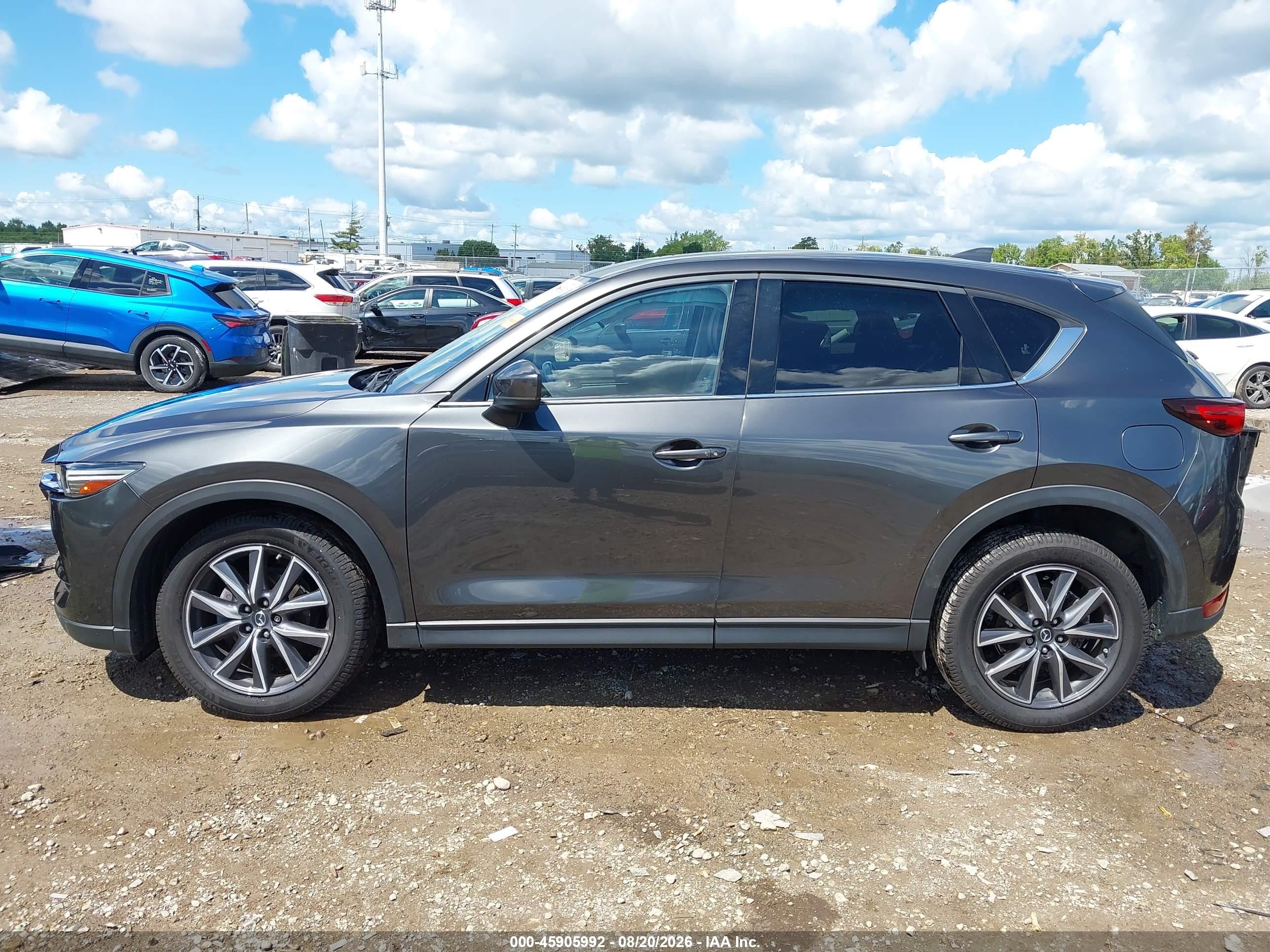 2018 Mazda Cx-5 Grand Touring Gray vin: JM3KFBDM2J1404498