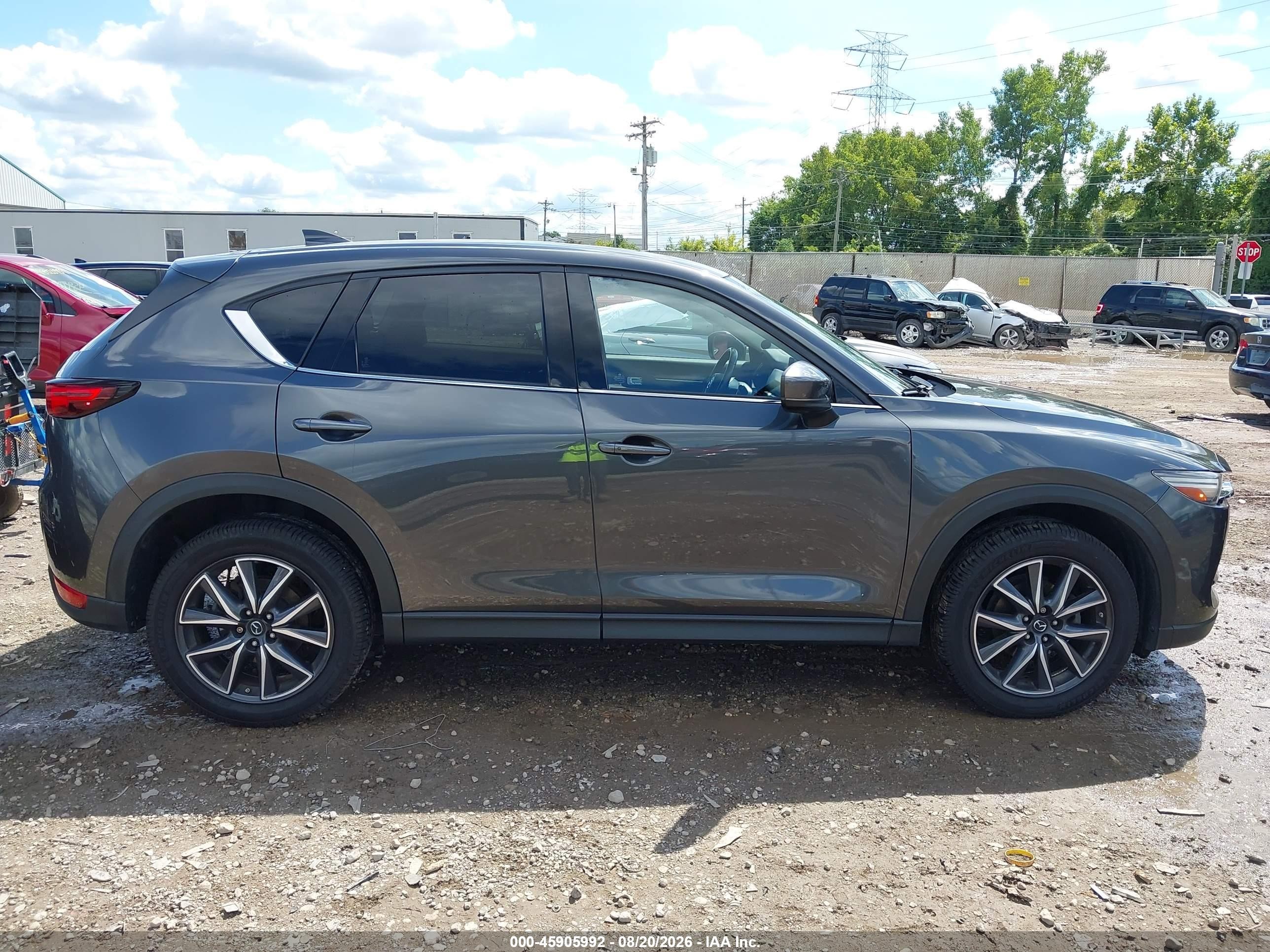 2018 Mazda Cx-5 Grand Touring Gray vin: JM3KFBDM2J1404498