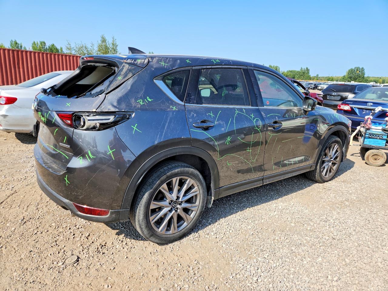 2021 Mazda Cx-5 Grand Touring Серый vin: JM3KFBDM2M0427029