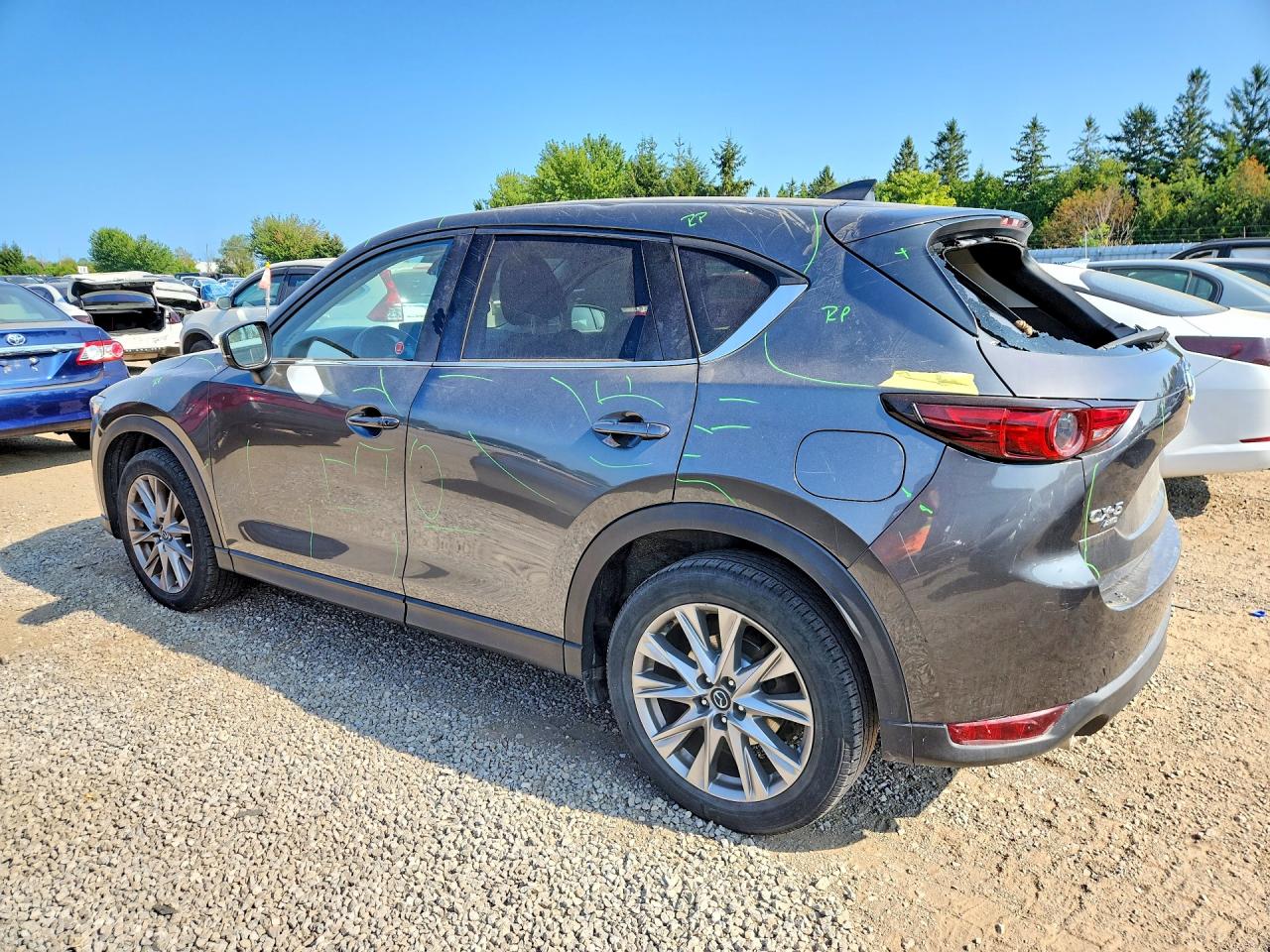 2021 Mazda Cx-5 Grand Touring Серый vin: JM3KFBDM2M0427029