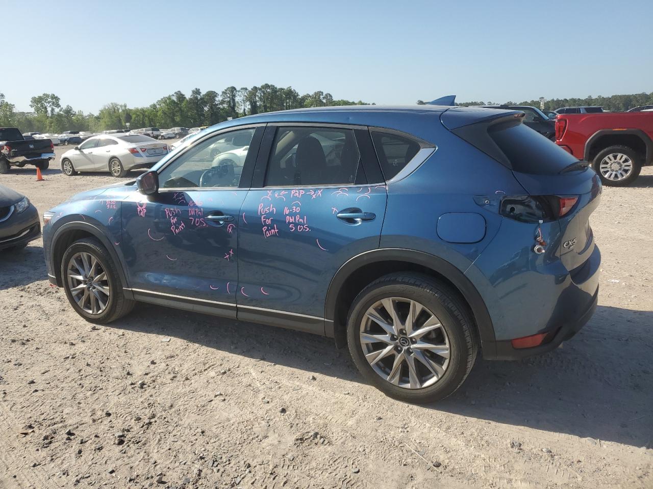 2021 Mazda Cx-5 Grand Touring   Blue vin: JM3KFBDM3M0380058