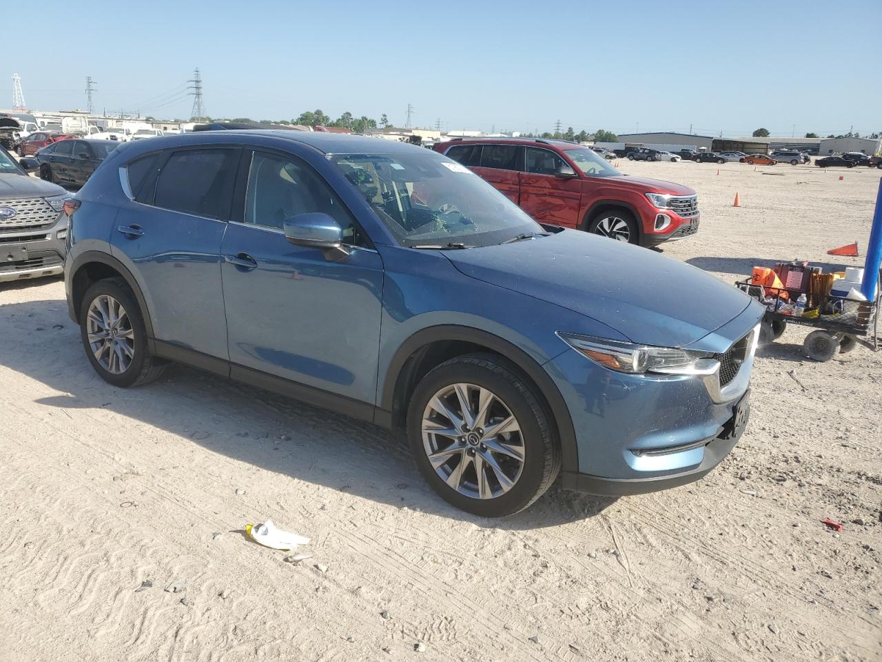 2021 Mazda Cx-5 Grand Touring   Blue vin: JM3KFBDM3M0380058