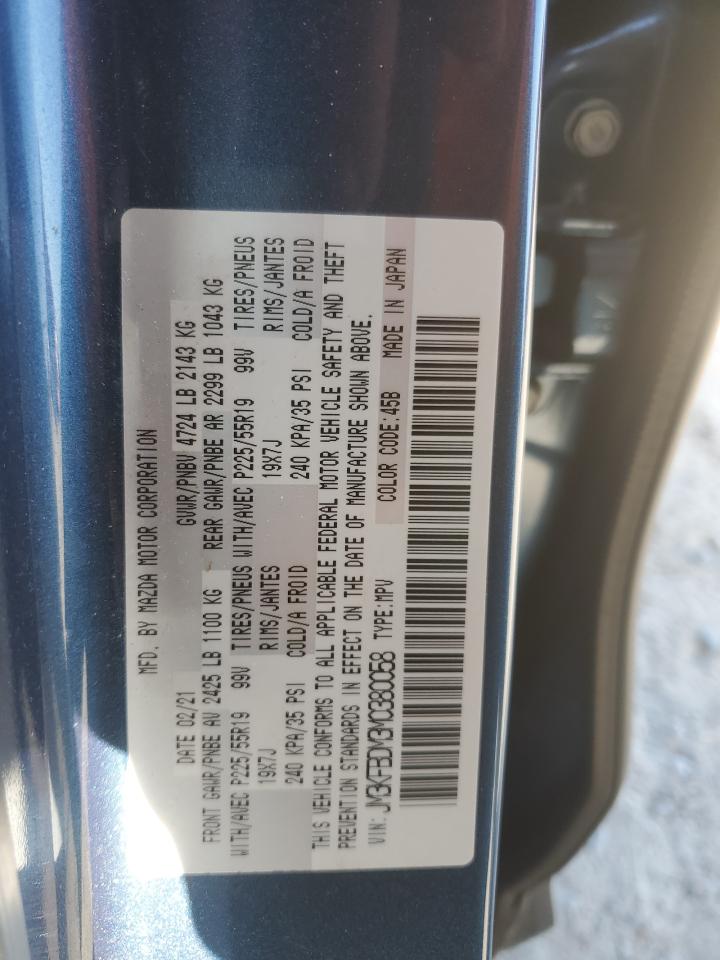 2021 Mazda Cx-5 Grand Touring   Blue vin: JM3KFBDM3M0380058