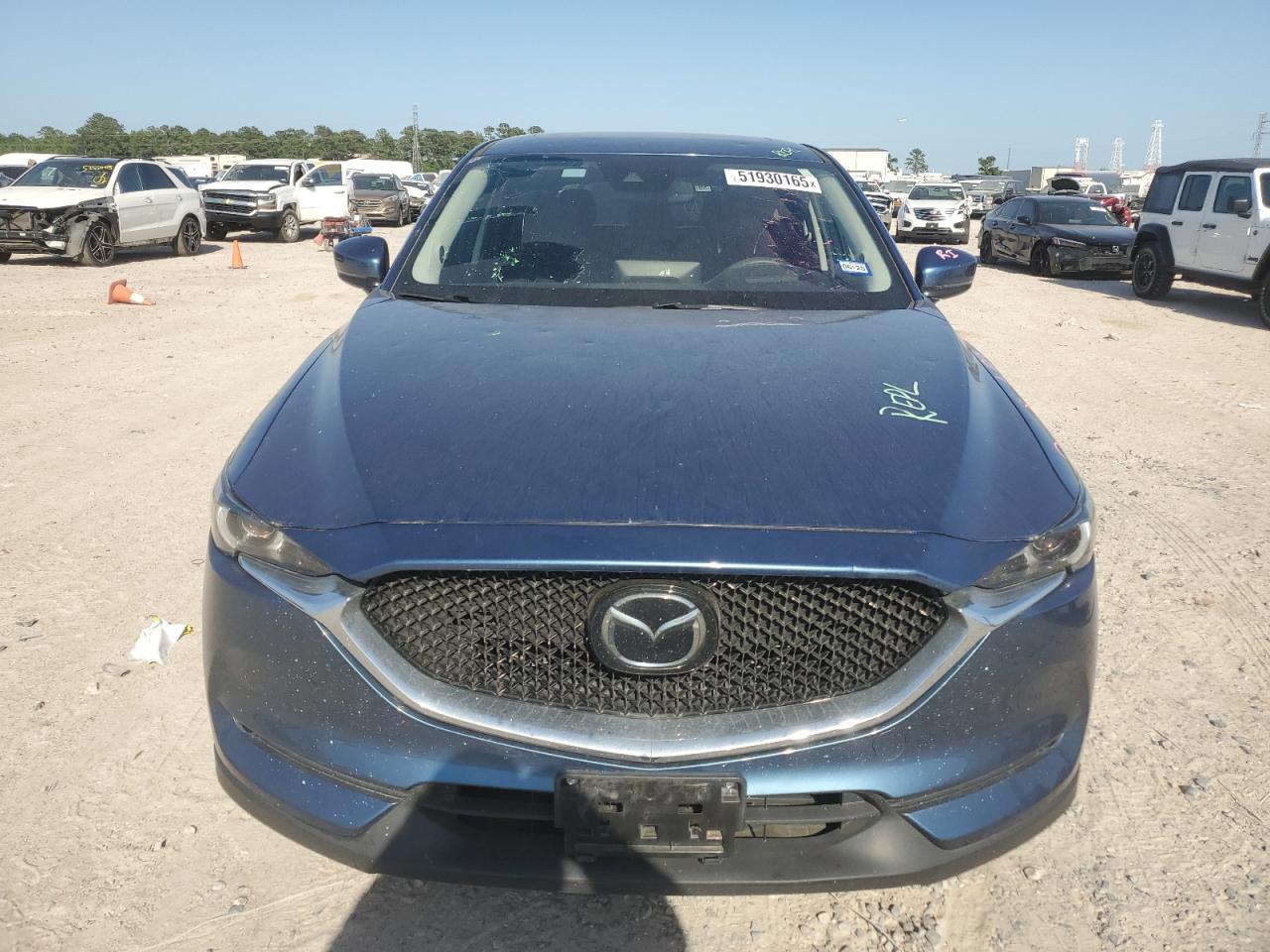 2021 Mazda Cx-5 Grand Touring   Blue vin: JM3KFBDM3M0380058