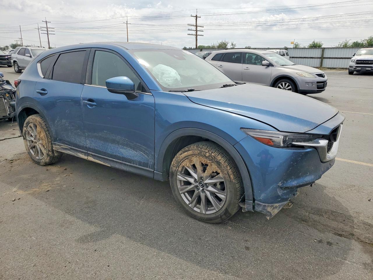 2021 Mazda Cx-5 Grand Touring Blue vin: JM3KFBDM3M0380058