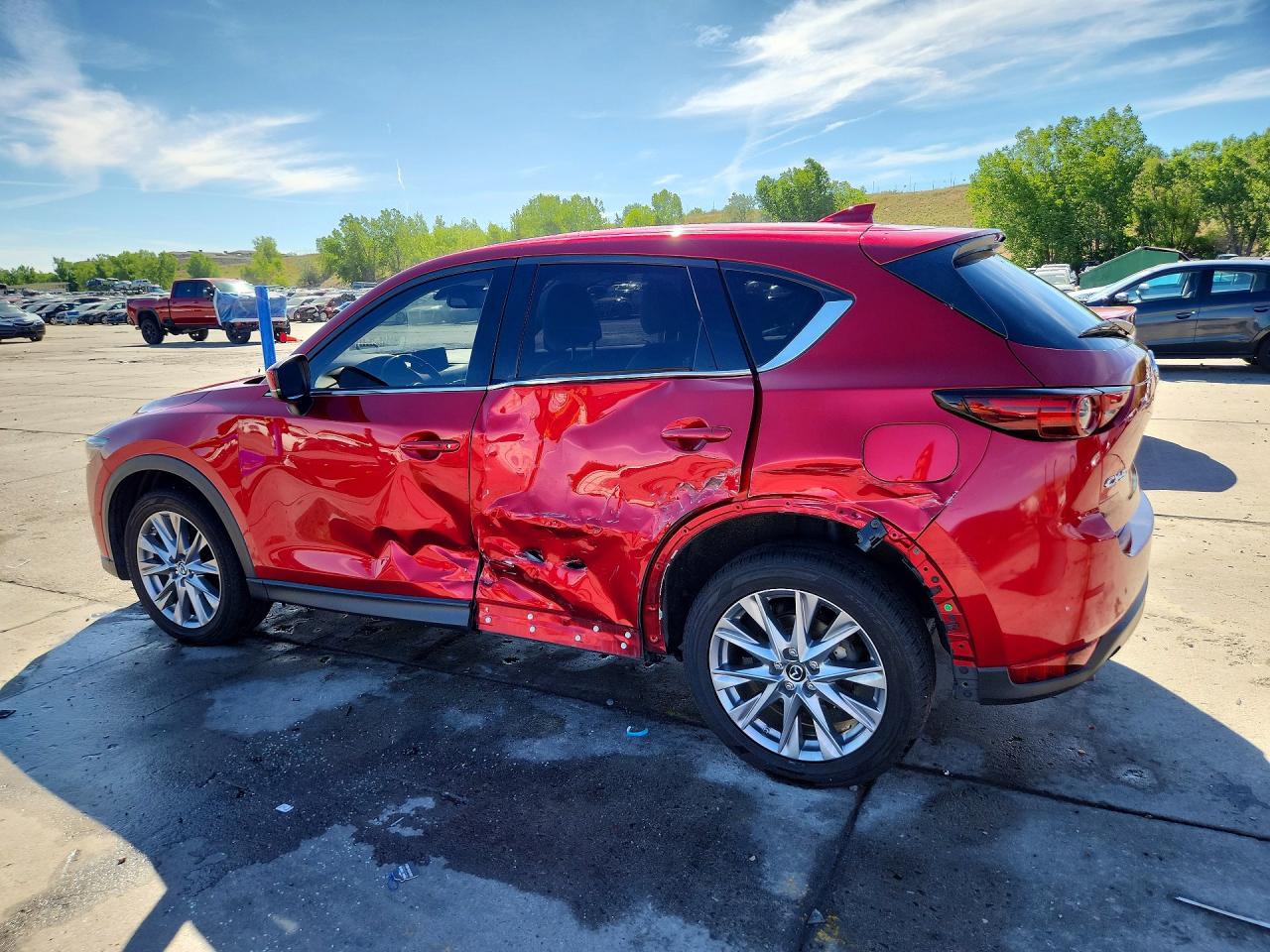 2020 Mazda Cx-5 Grand Touring Red vin: JM3KFBDM4L0741876