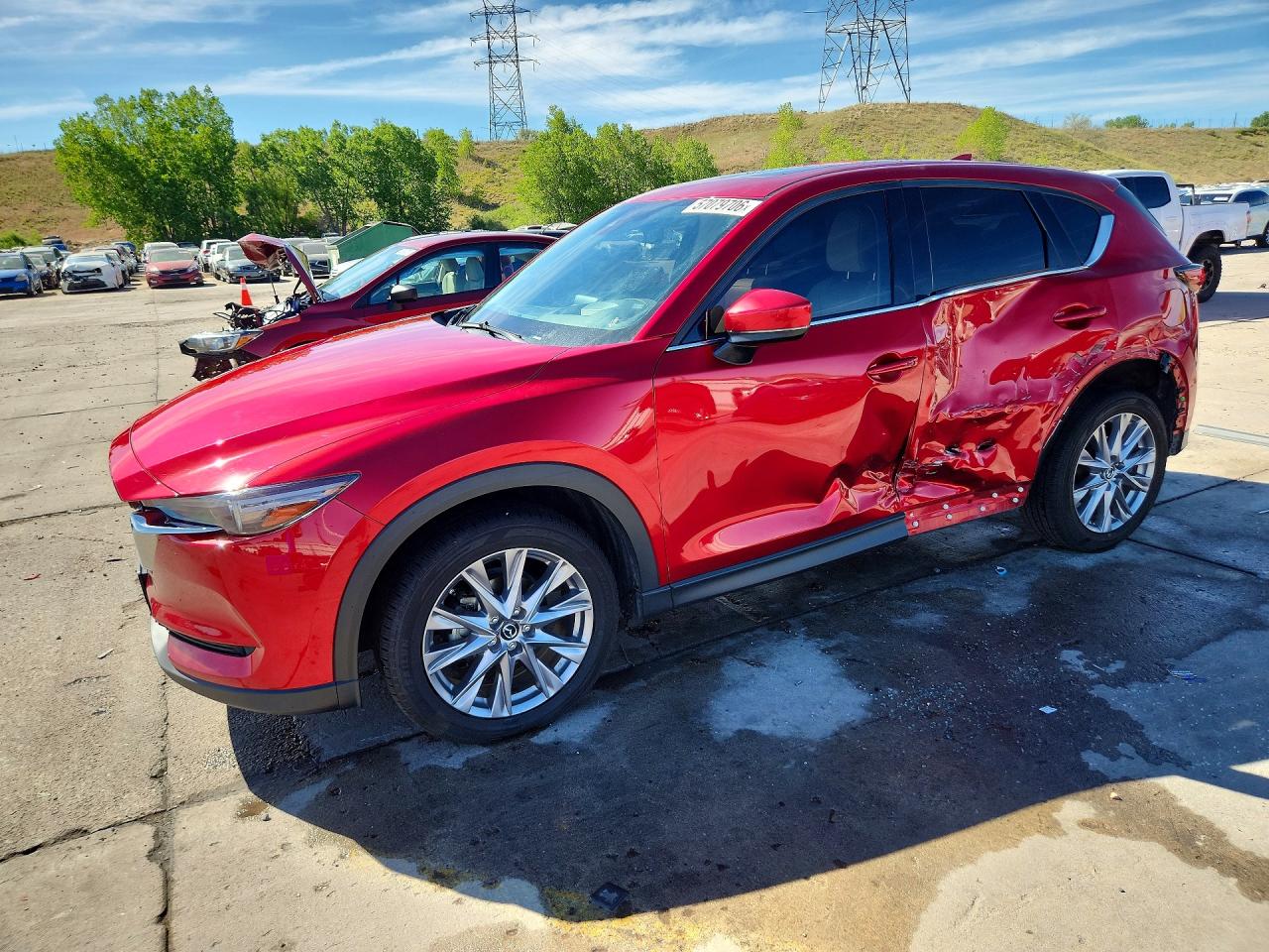 2020 Mazda Cx-5 Grand Touring Red vin: JM3KFBDM4L0741876