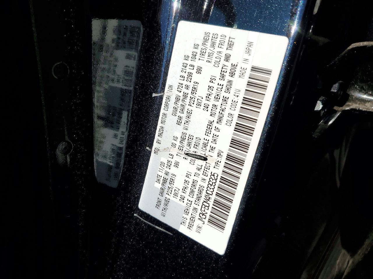 2021 Mazda Cx-5 Grand Touring Black vin: JM3KFBDM4M0339325