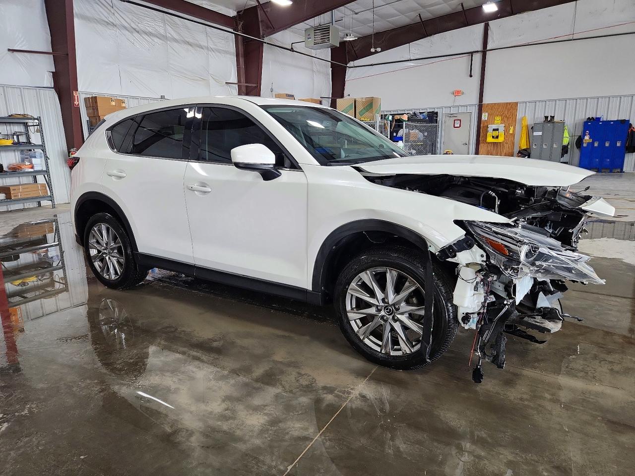2021 Mazda Cx-5 Grand Touring White vin: JM3KFBDM5M0383513