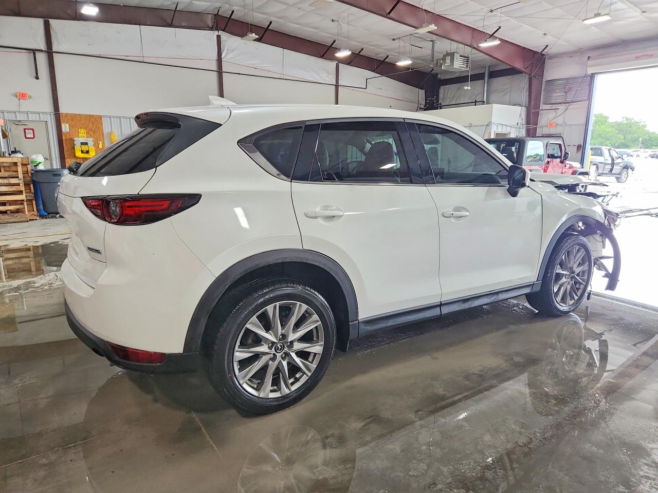 2021 Mazda Cx-5 Grand Touring White vin: JM3KFBDM5M0383513
