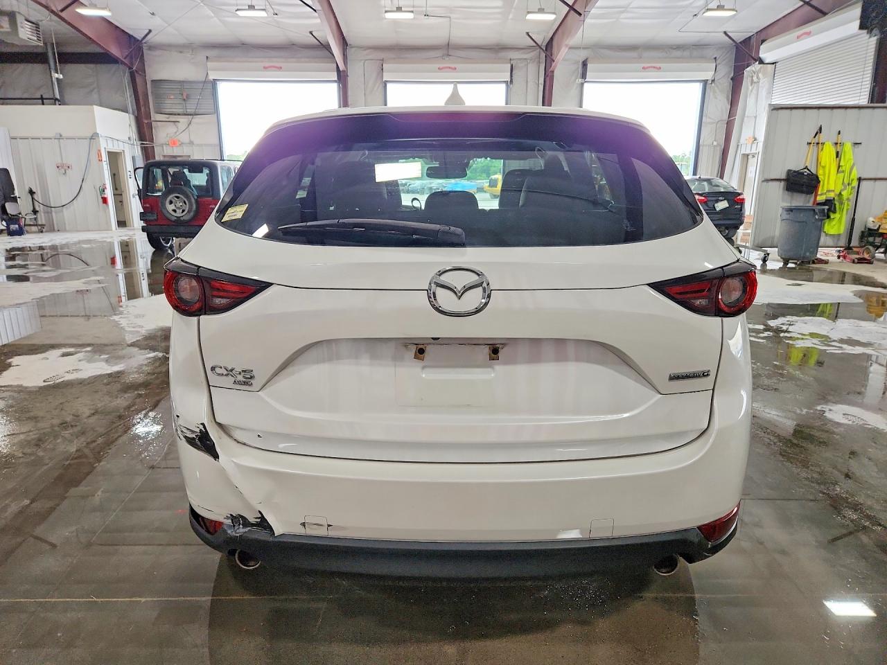 2021 Mazda Cx-5 Grand Touring White vin: JM3KFBDM5M0383513