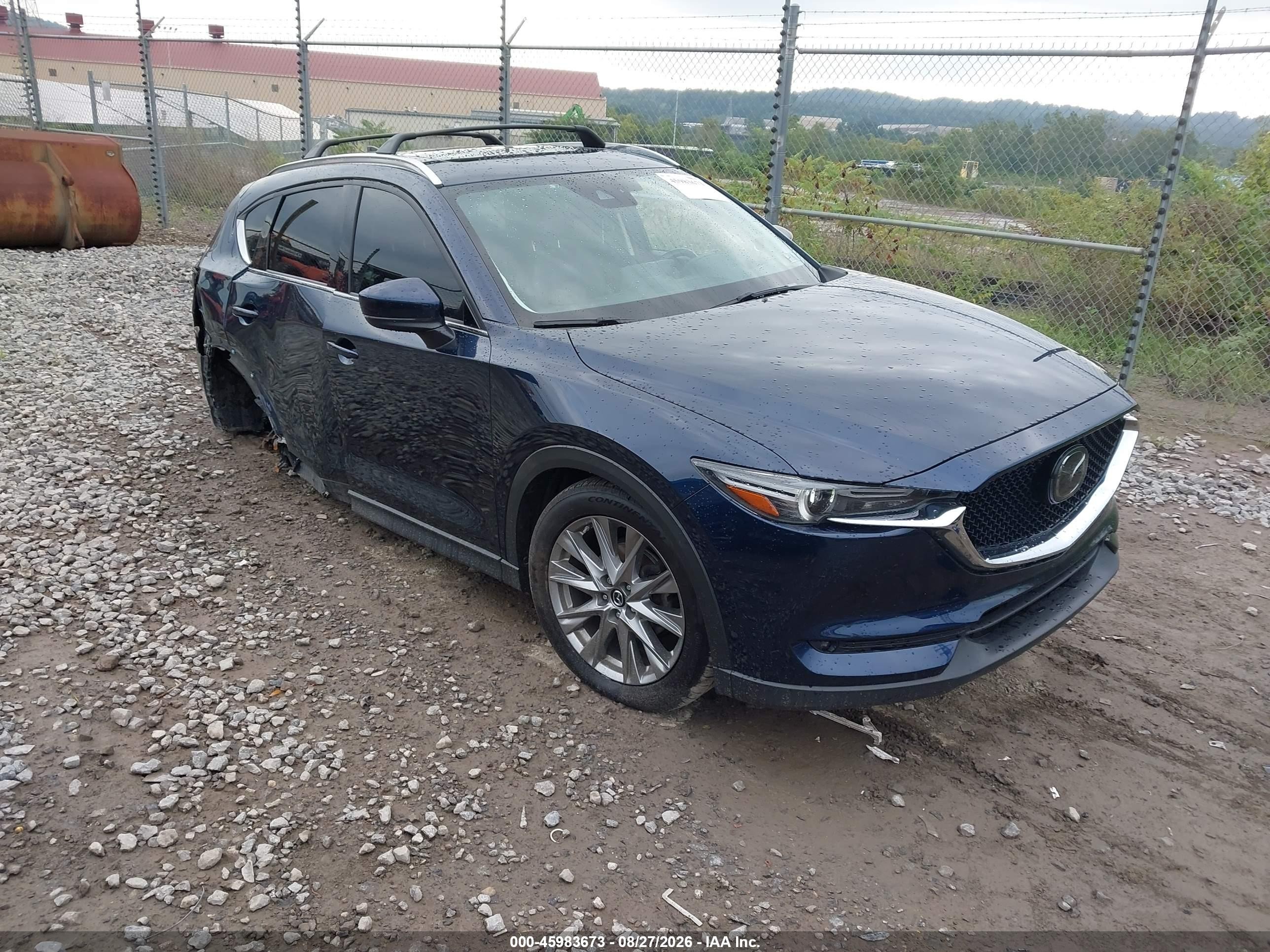 2021 Mazda Cx-5 Grand Touring Blue vin: JM3KFBDM5M1409859