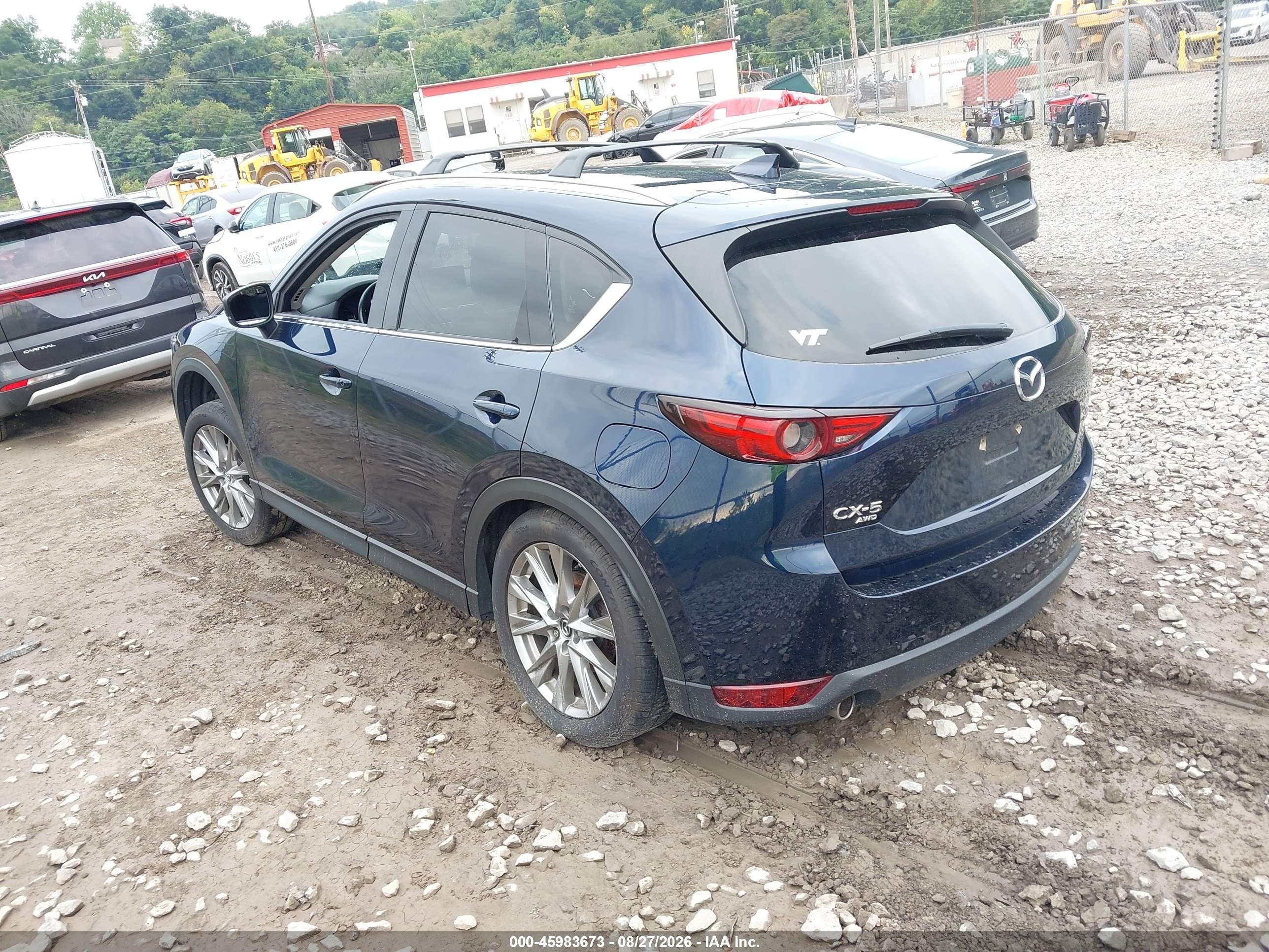 2021 Mazda Cx-5 Grand Touring Blue vin: JM3KFBDM5M1409859