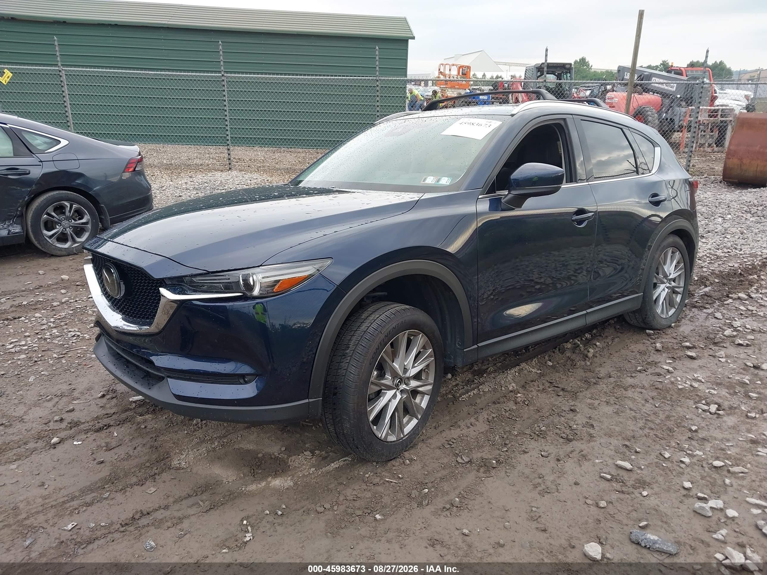 2021 Mazda Cx-5 Grand Touring Blue vin: JM3KFBDM5M1409859
