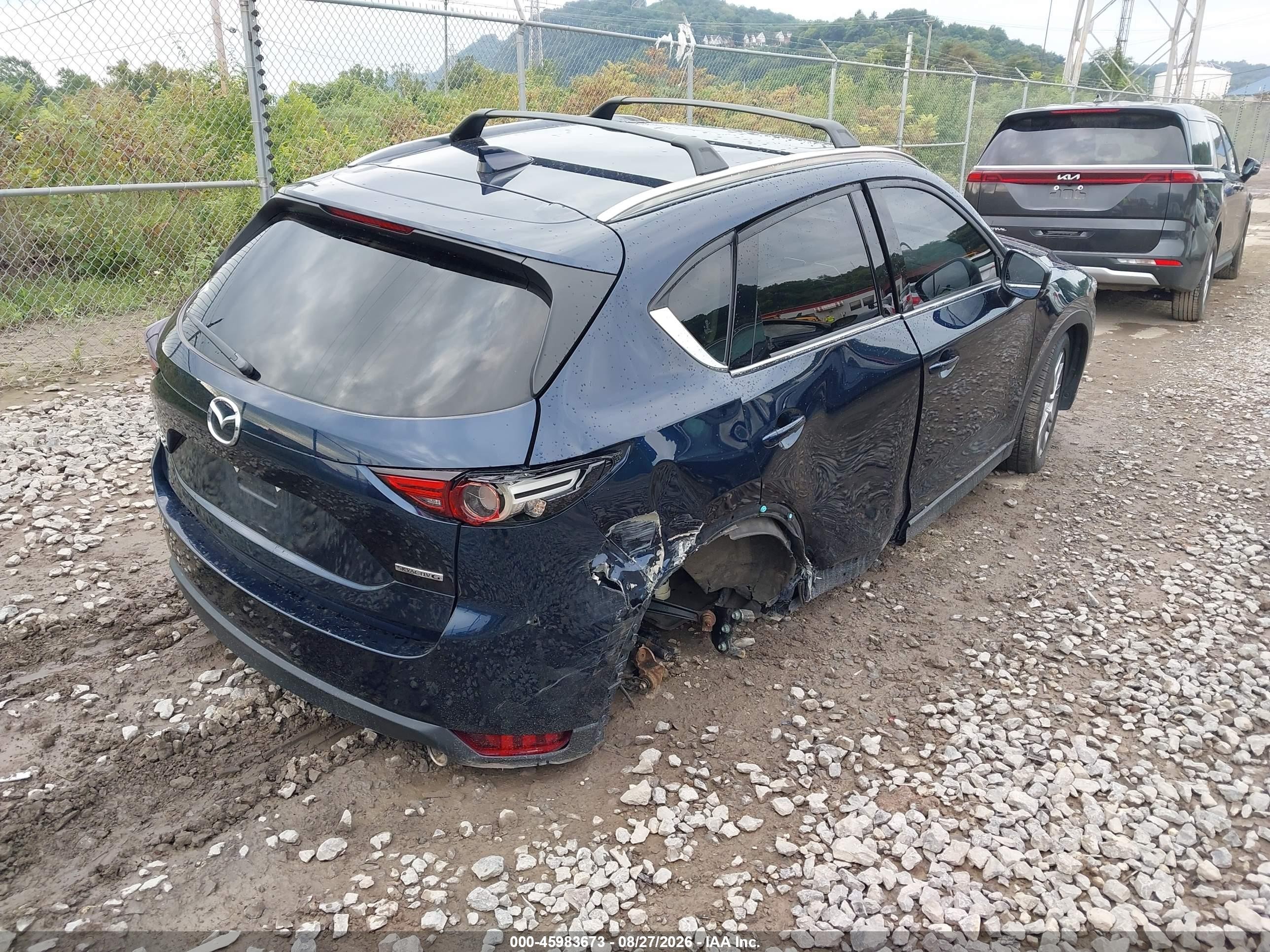 2021 Mazda Cx-5 Grand Touring Blue vin: JM3KFBDM5M1409859