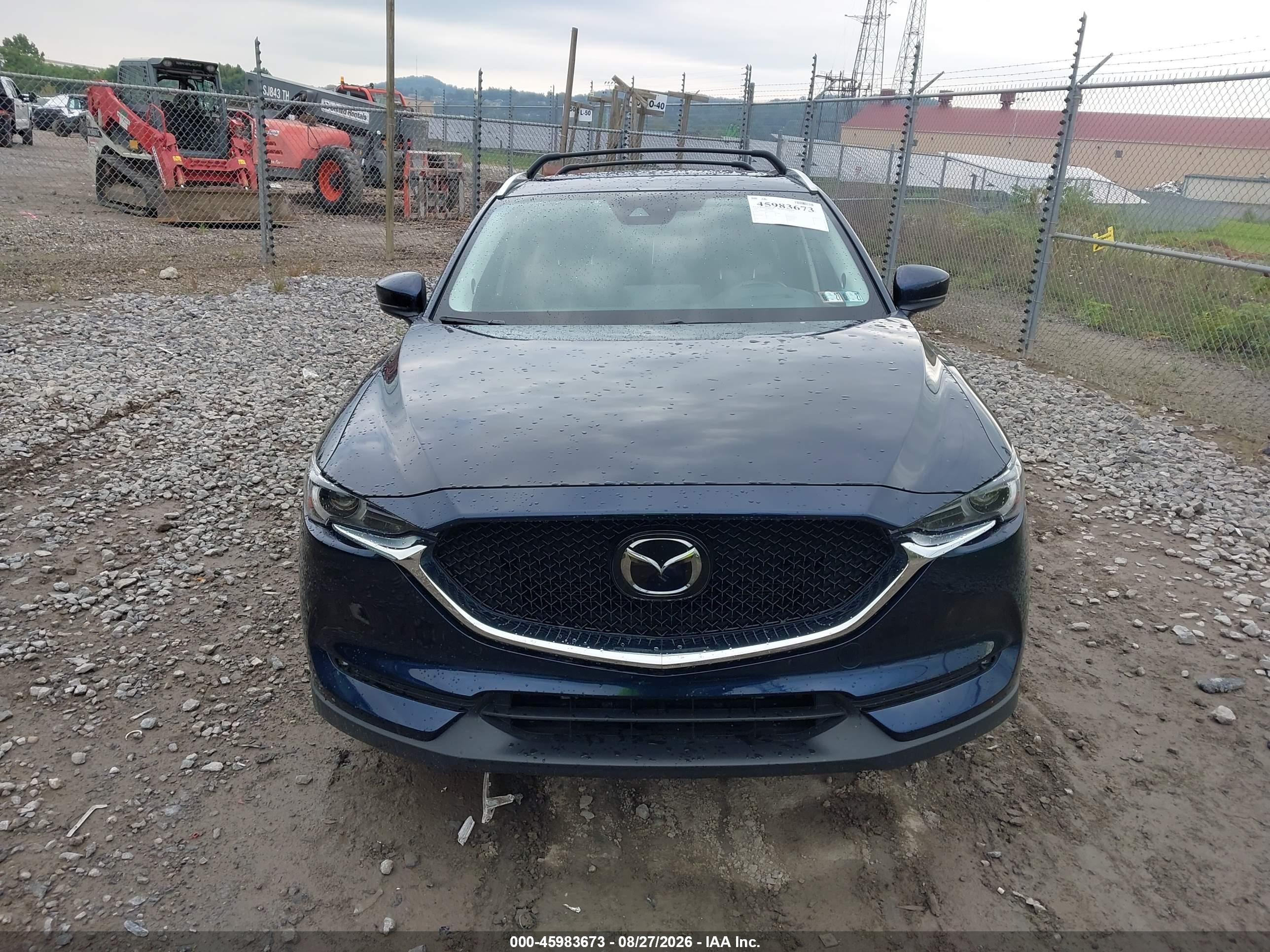 2021 Mazda Cx-5 Grand Touring Blue vin: JM3KFBDM5M1409859