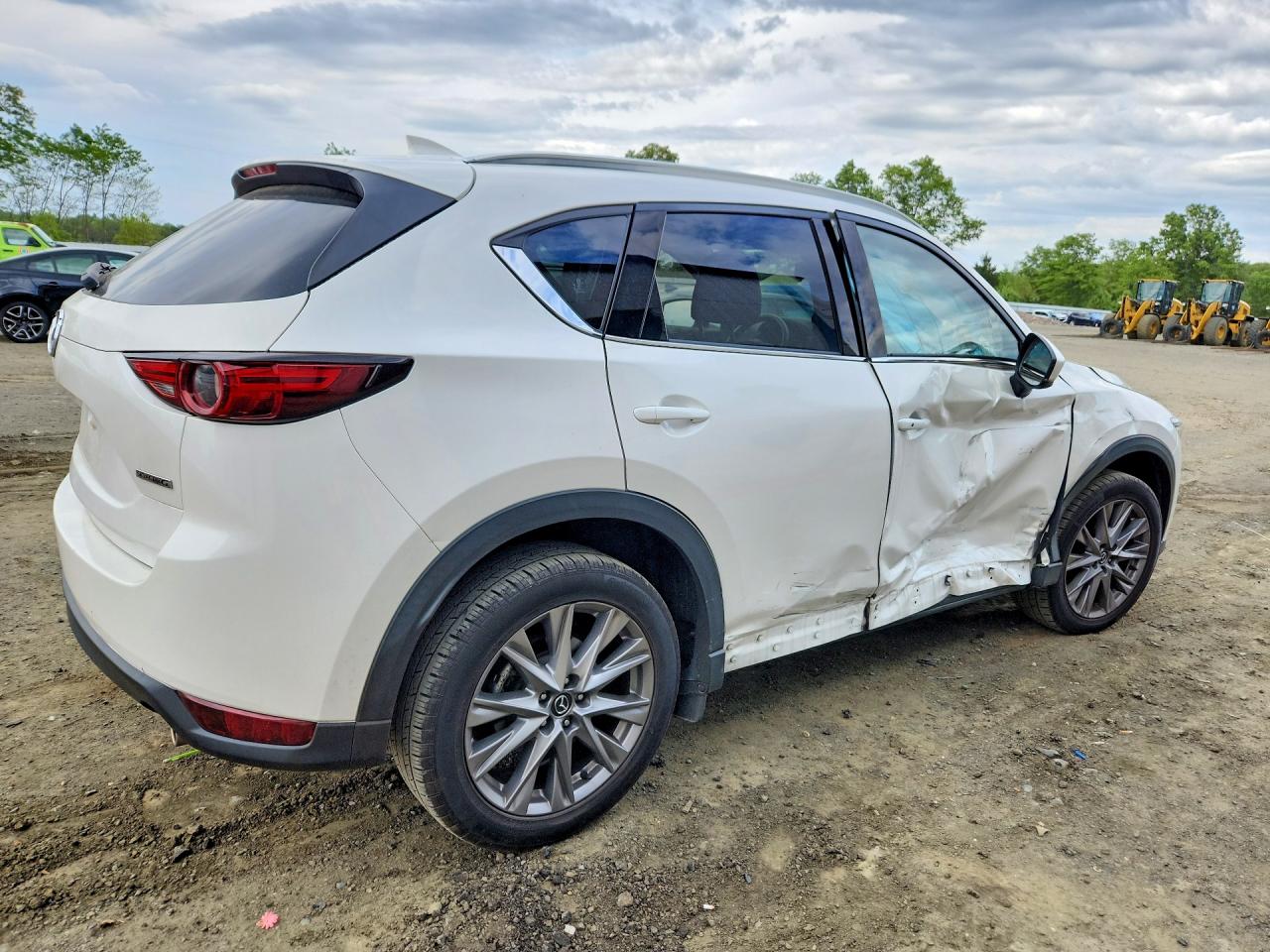 2021 Mazda Cx-5 Grand Touring White vin: JM3KFBDM6M1312959