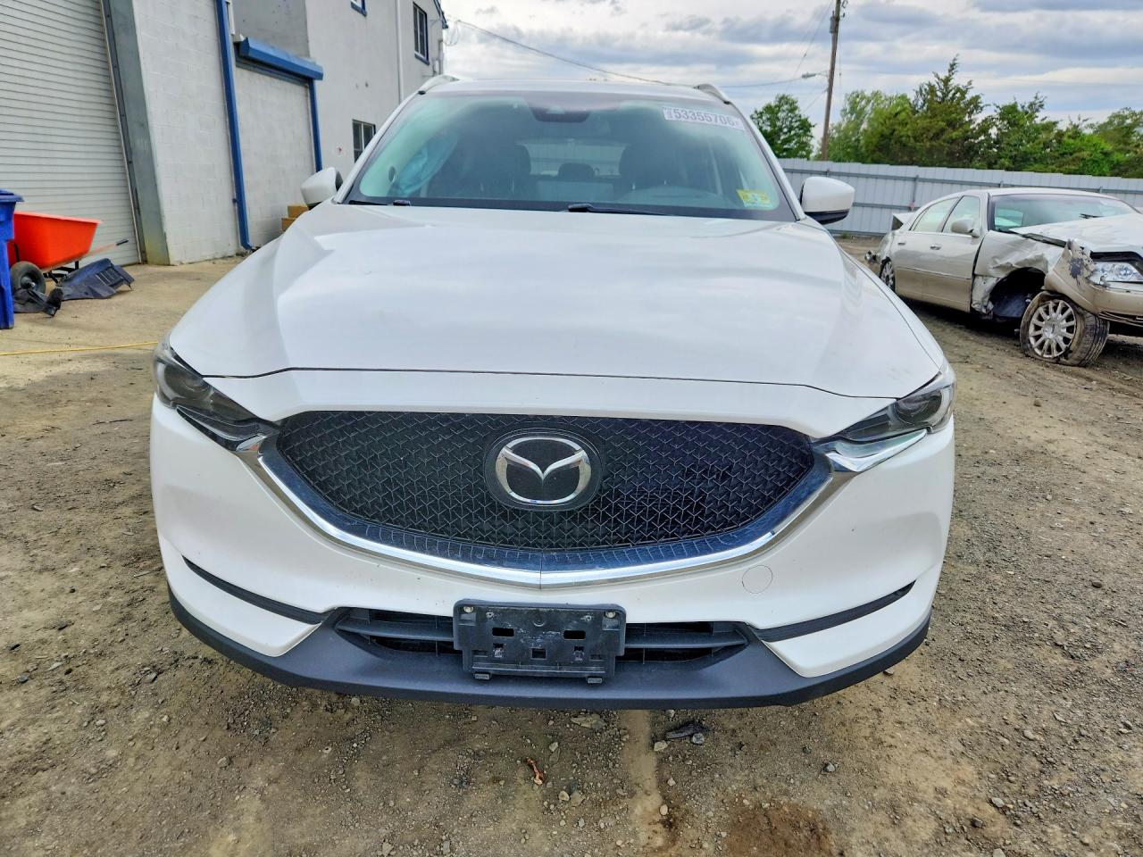 2021 Mazda Cx-5 Grand Touring White vin: JM3KFBDM6M1312959