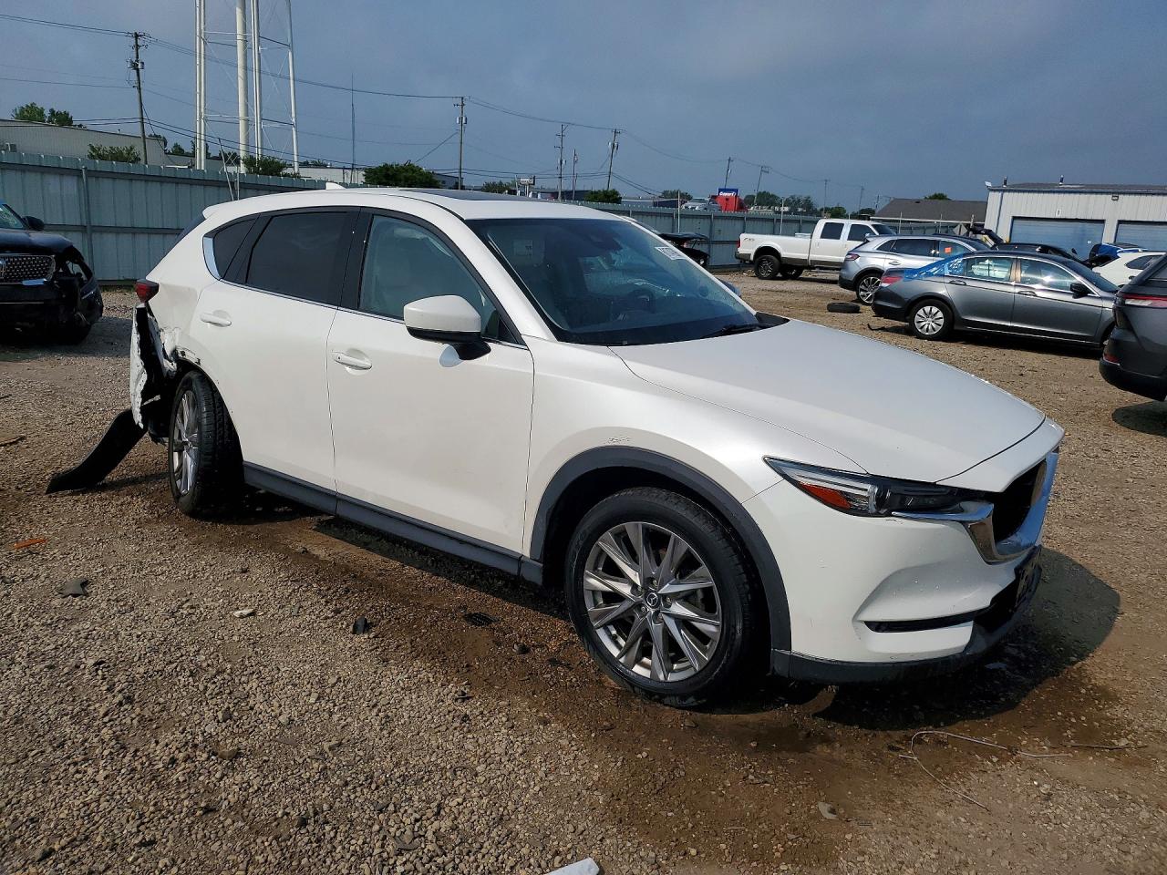 2021 Mazda Cx-5 Grand Touring White vin: JM3KFBDM6M1463543