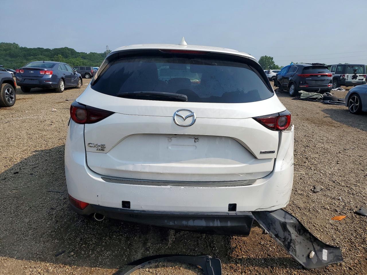 2021 Mazda Cx-5 Grand Touring White vin: JM3KFBDM6M1463543