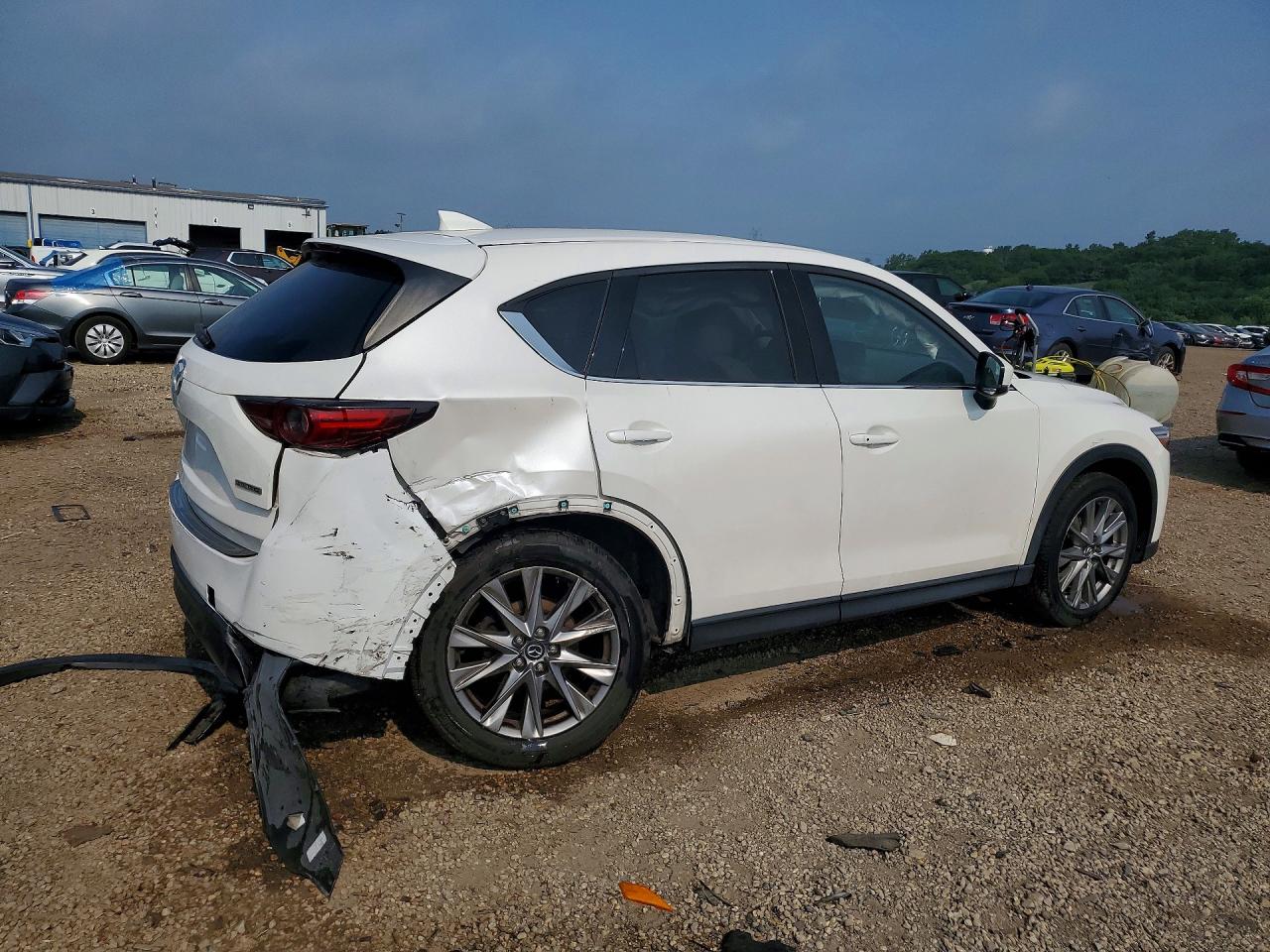 2021 Mazda Cx-5 Grand Touring White vin: JM3KFBDM6M1463543