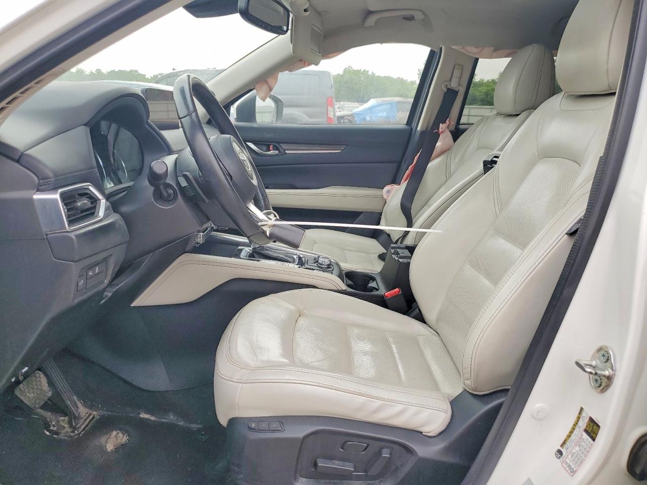 2021 Mazda Cx-5 Grand Touring White vin: JM3KFBDM6M1463543