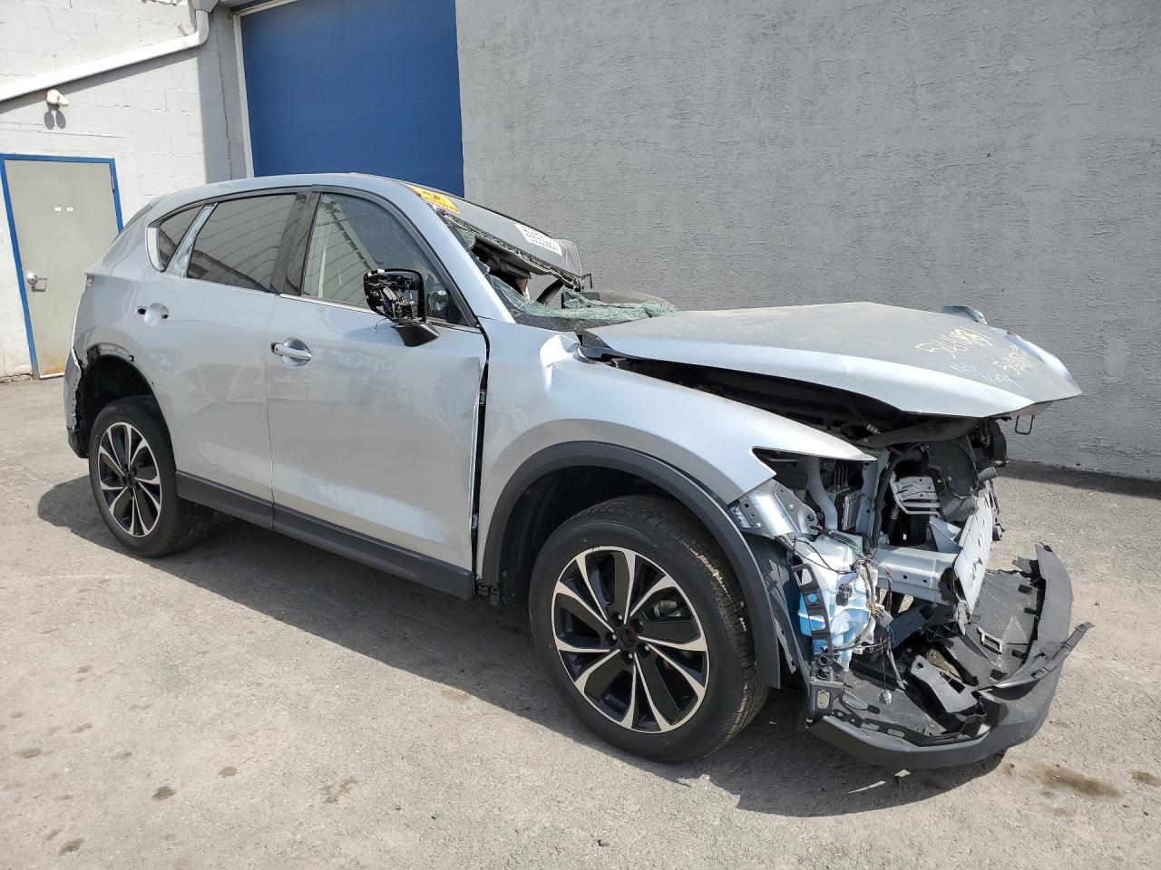 2023 Mazda Cx-5 Premium Silver vin: JM3KFBDM7P0203064 Damage: Right Rear Door Handle, Missing, Replacement Required