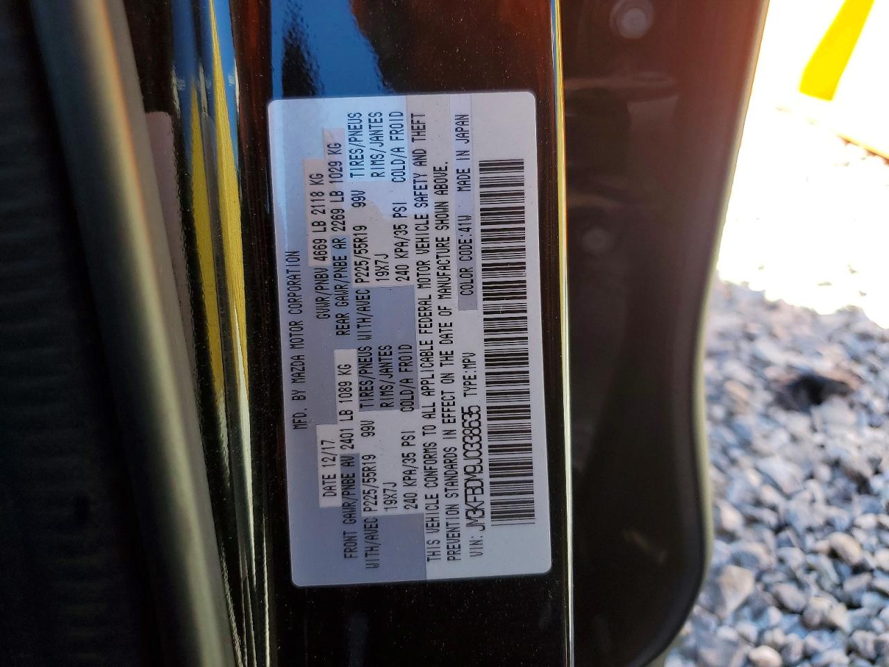 2018 Mazda Cx-5 Grand Touring Black vin: JM3KFBDM9J0338635