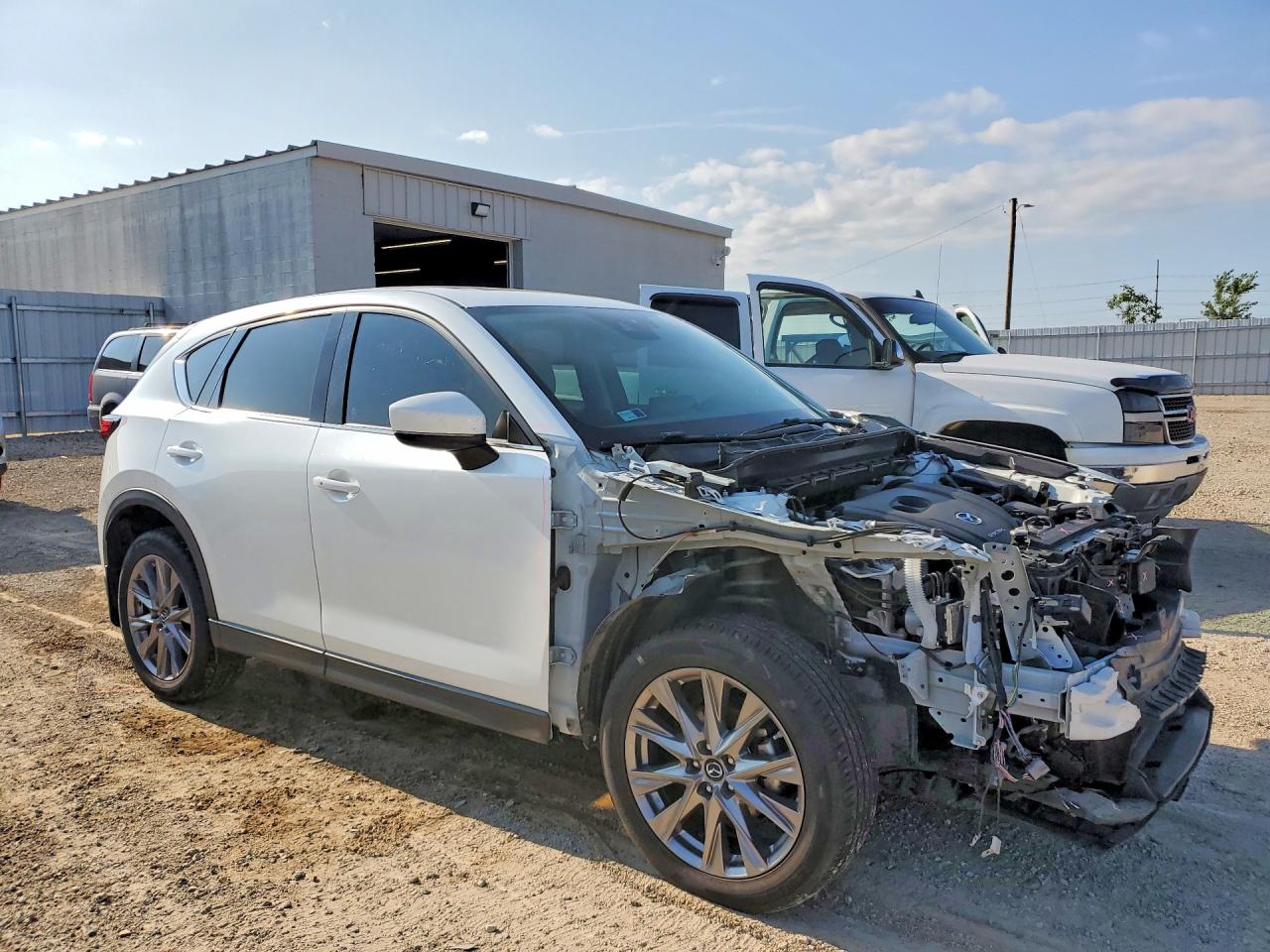 2021 Mazda Cx-5 Grand Touring Белый vin: JM3KFBDM9M0417579