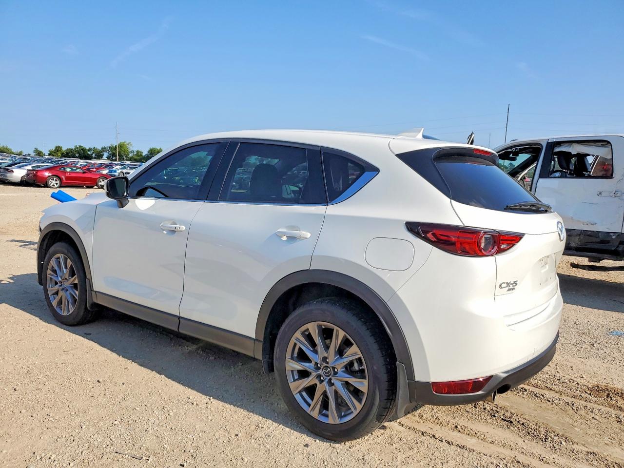 2021 Mazda Cx-5 Grand Touring Белый vin: JM3KFBDM9M0417579