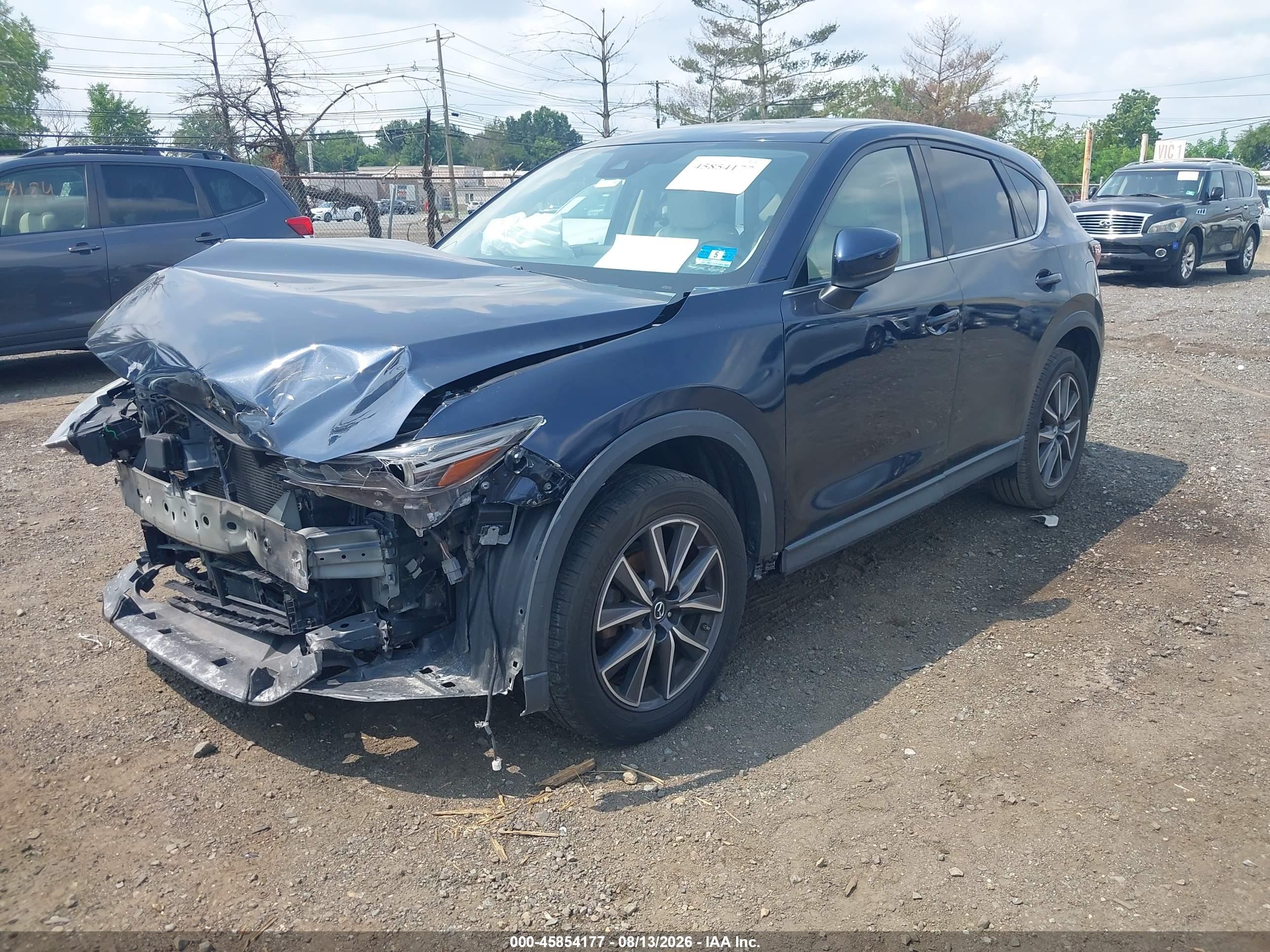 2018 Mazda Cx-5 Grand Touring Blue vin: JM3KFBDMXJ0341351
