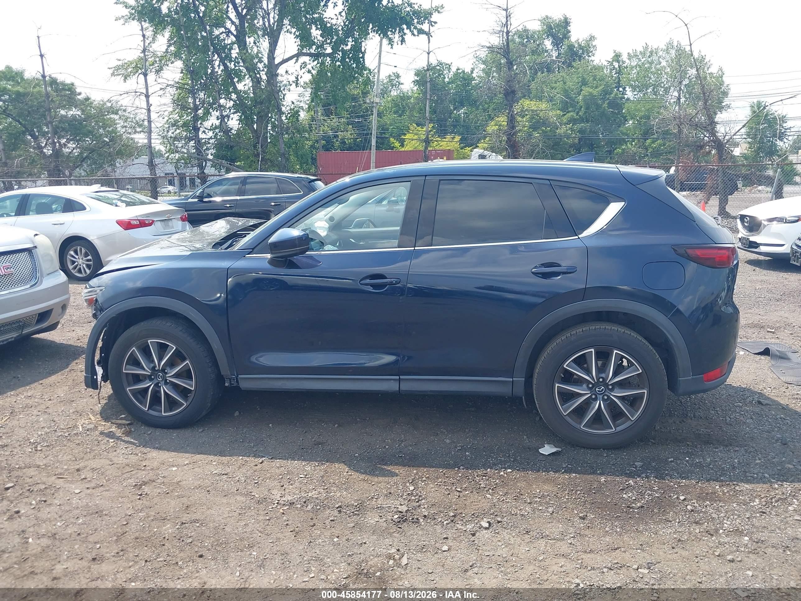 2018 Mazda Cx-5 Grand Touring Blue vin: JM3KFBDMXJ0341351