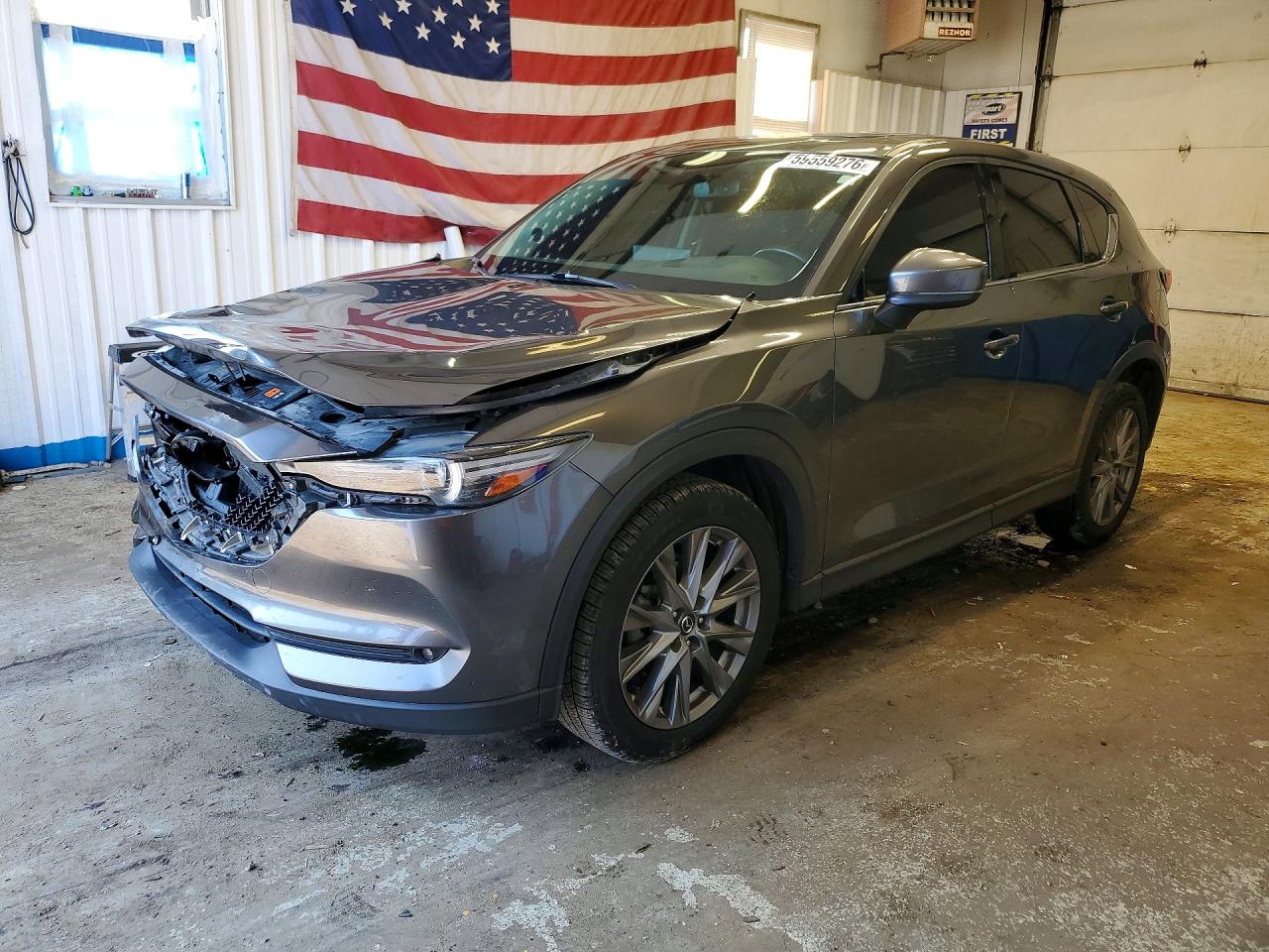 2021 Mazda Cx-5 Grand Touring Серый vin: JM3KFBDMXM0364407
