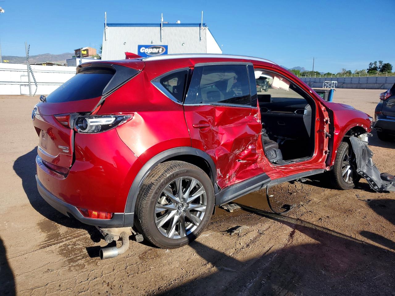 2021 Mazda Cx-5 Signature Red vin: JM3KFBEYXM0456599